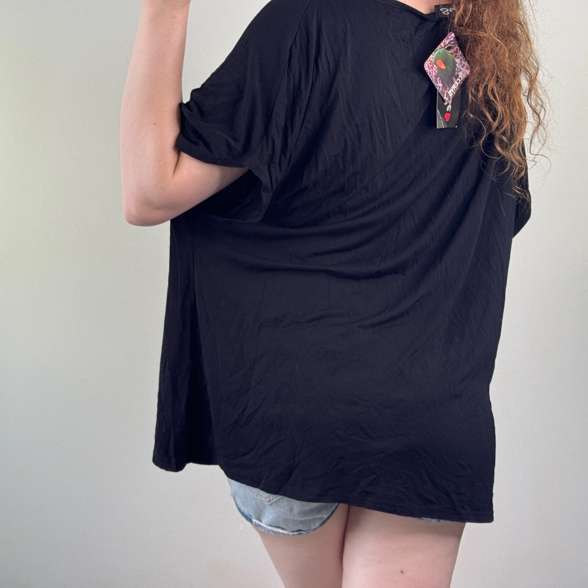 Y2K vintage batwing t-shirt short sleeve top skull graphic print baggy slouchy
