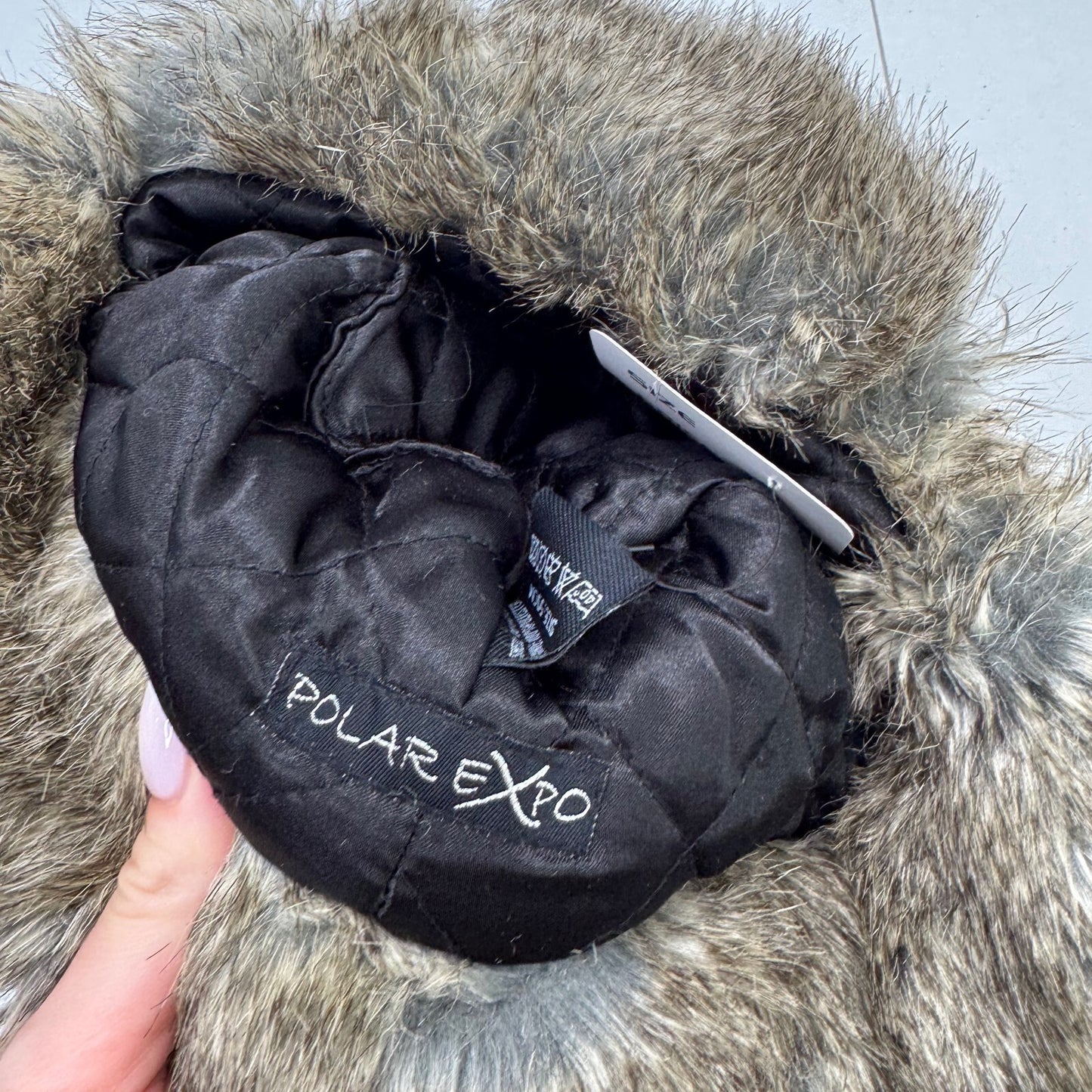 Y2K vintage trapper faux fur hat dark brown unisex