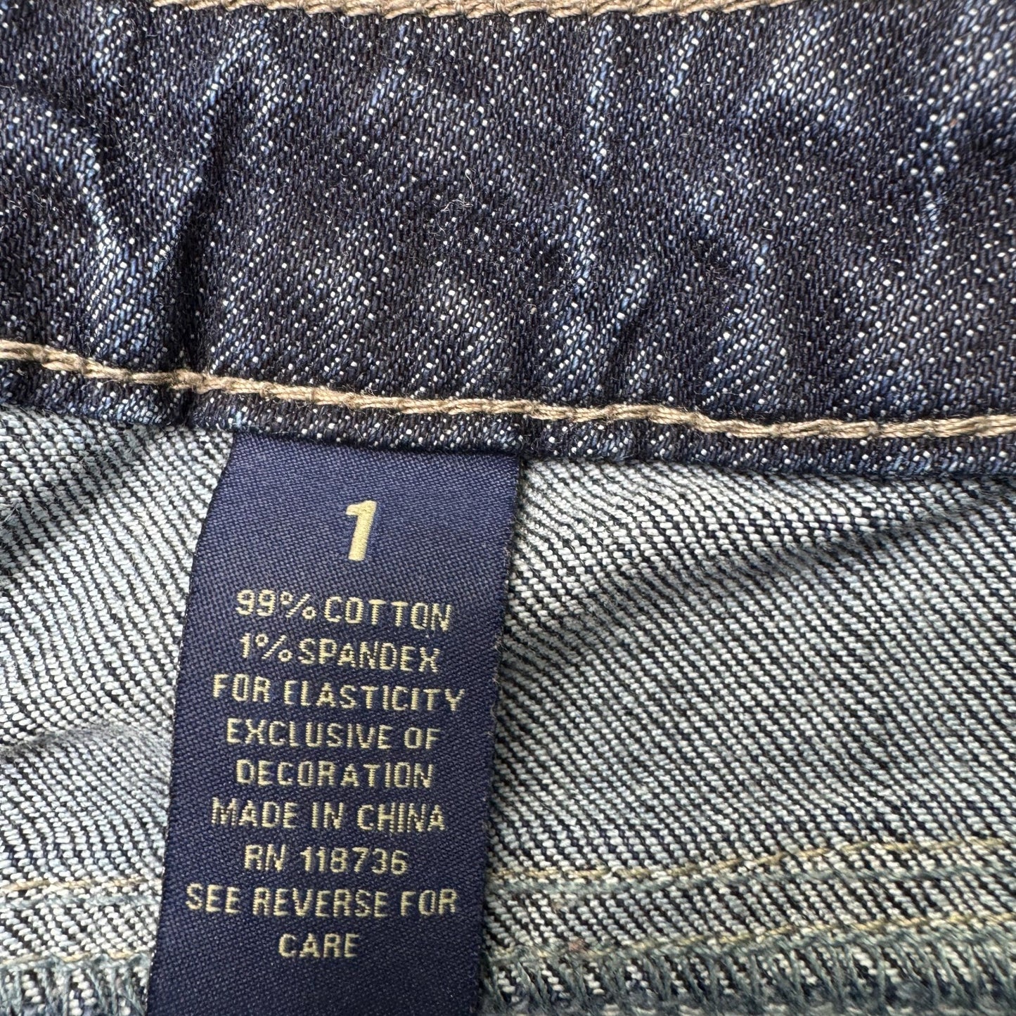 Y2K vintage low rise bootcut denim jeans dark blue wash stretchy faded