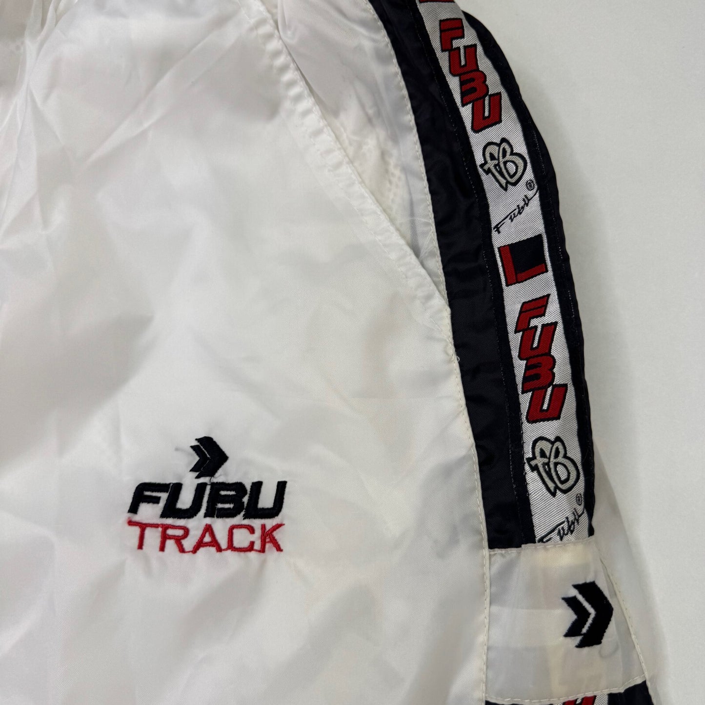 Y2K vintage FUBU joggers shell tracksuit bottoms drawstring