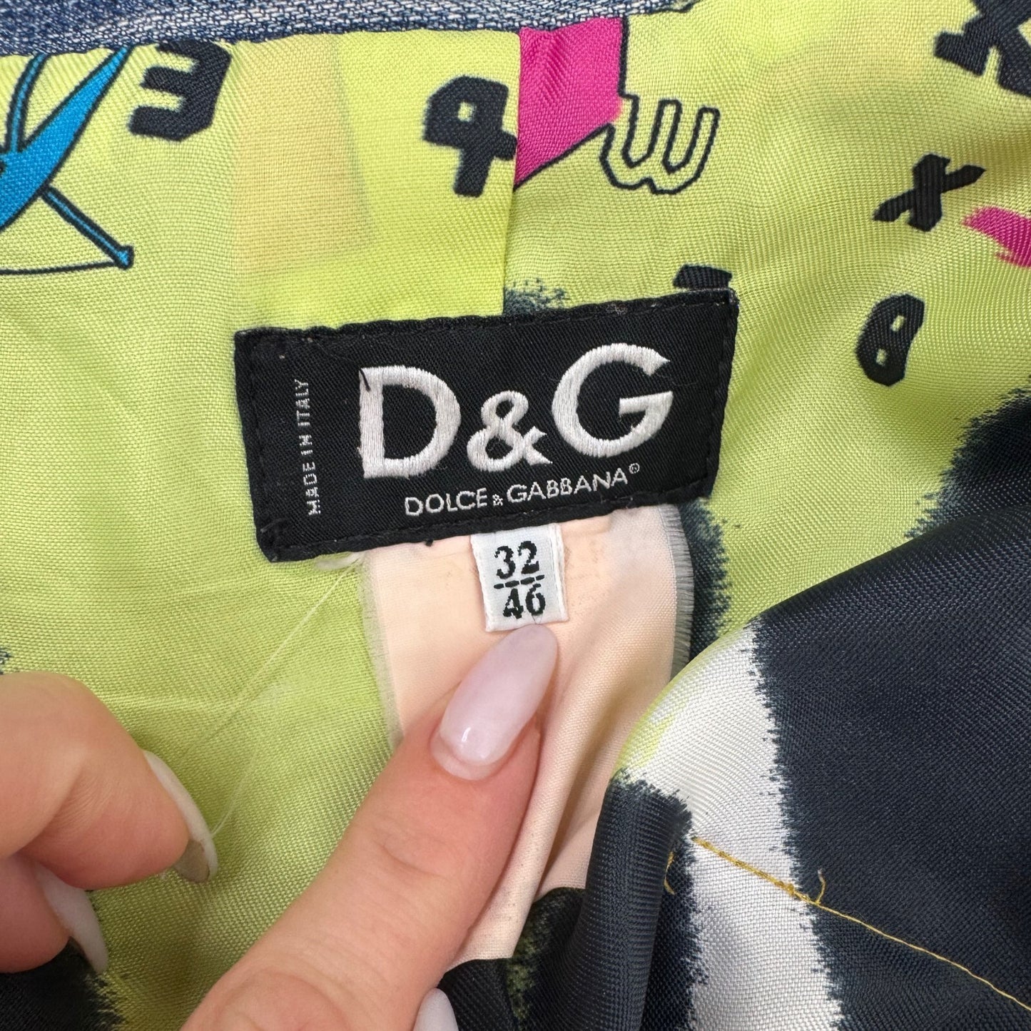 Y2K vintage Dolce & Gabbana Archive Denim Jacket Patchwork