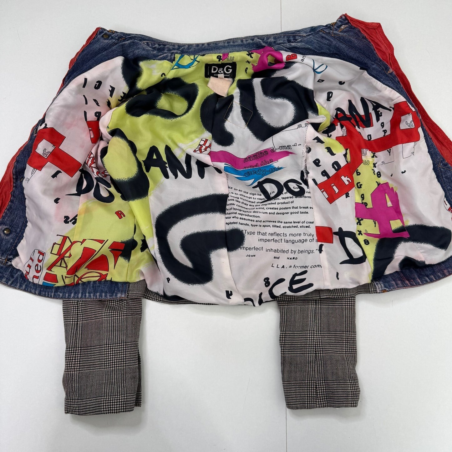 Y2K vintage Dolce & Gabbana Archive Denim Jacket Patchwork