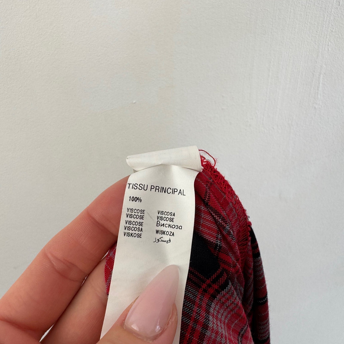 Y2K vintage tartan mini dress bow a line collar short sleeve sheer plaid print