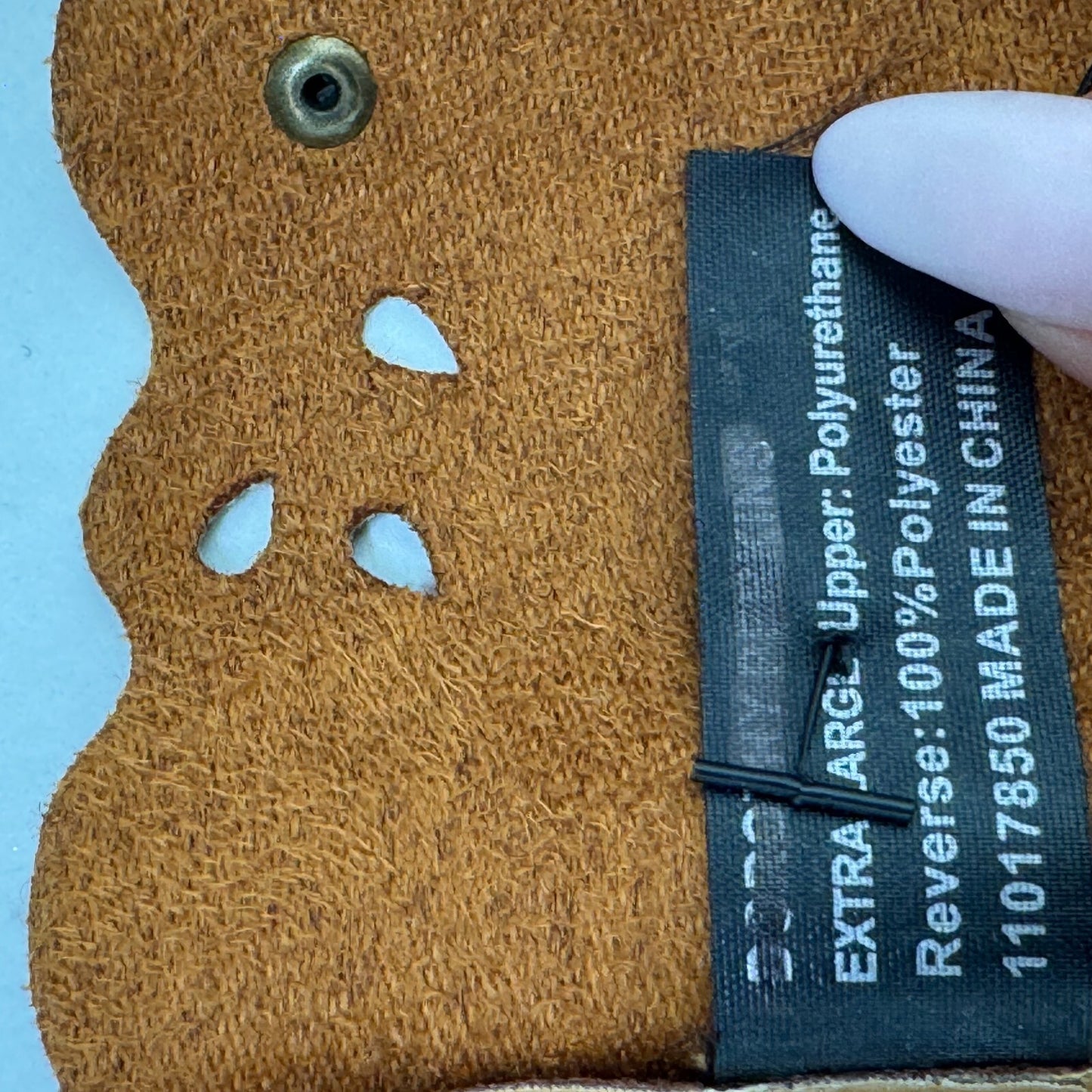 Y2K vintage belt faux leather chunky oversize boho studded light brown