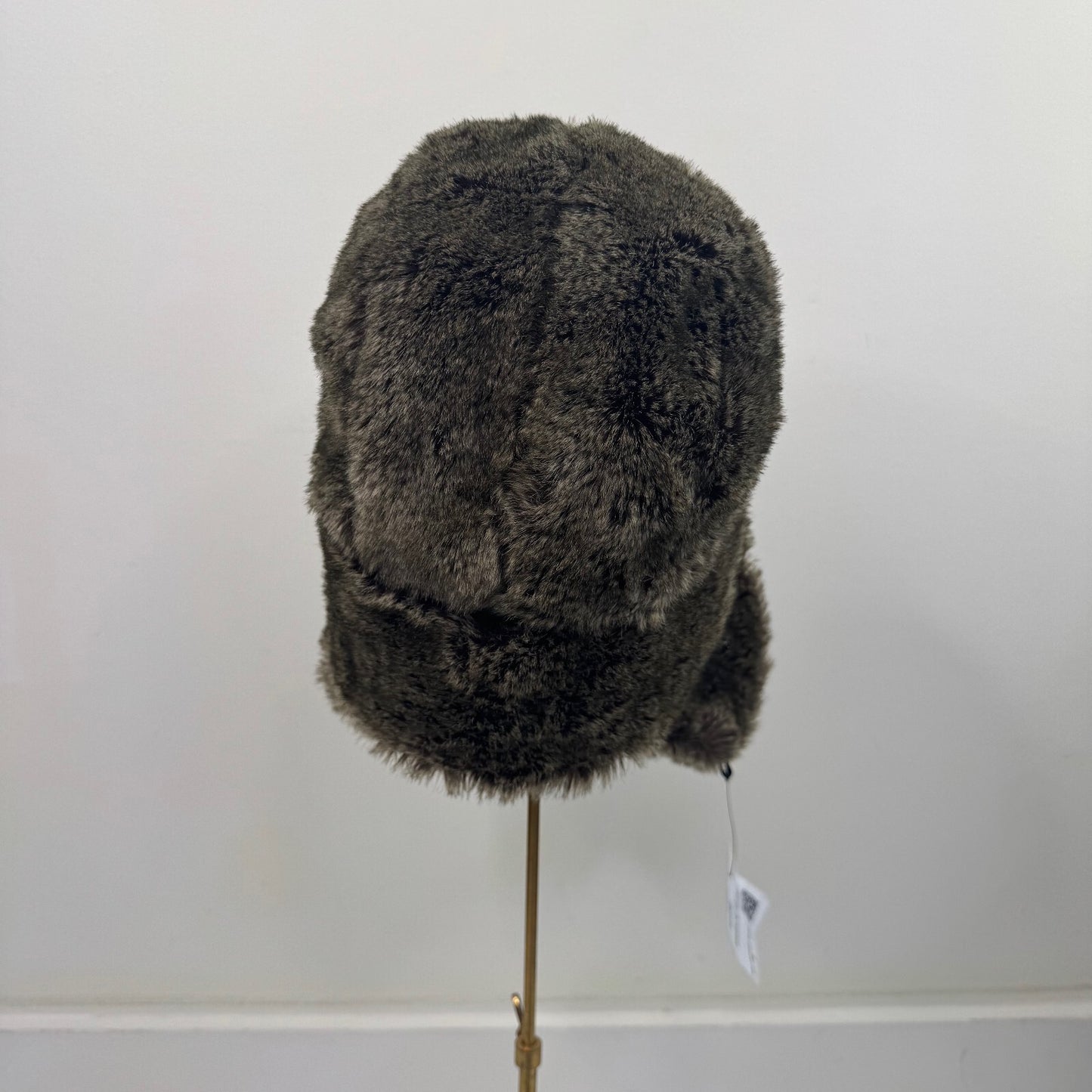 Y2K vintage trapper hat faux fur dark brown unisex