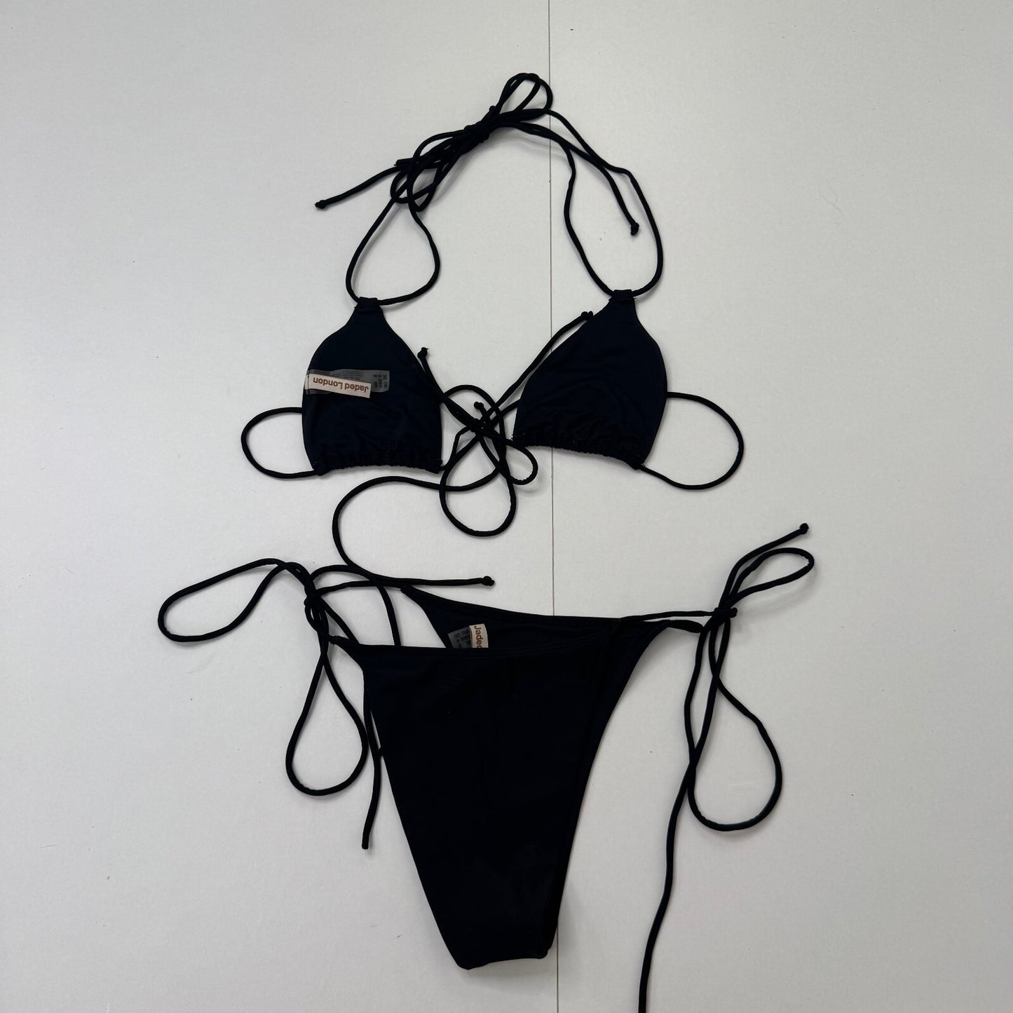 Jaded London Silvra studded bikini set matching top and bottoms