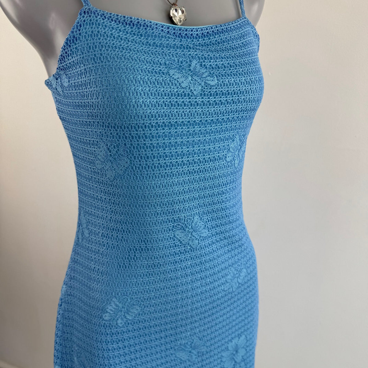 Y2K vintage Tammy midi dress butterfly floral fringe mesh overlay coquette