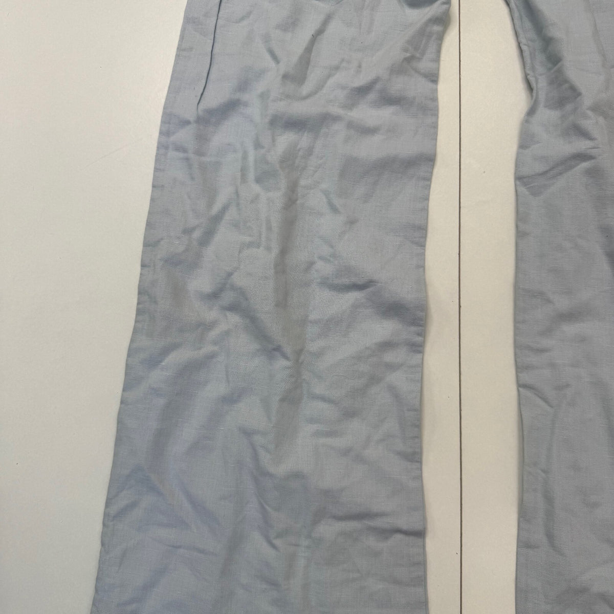 Y2K vintage tailored bootcut trousers dress pants formal office baby blue linen