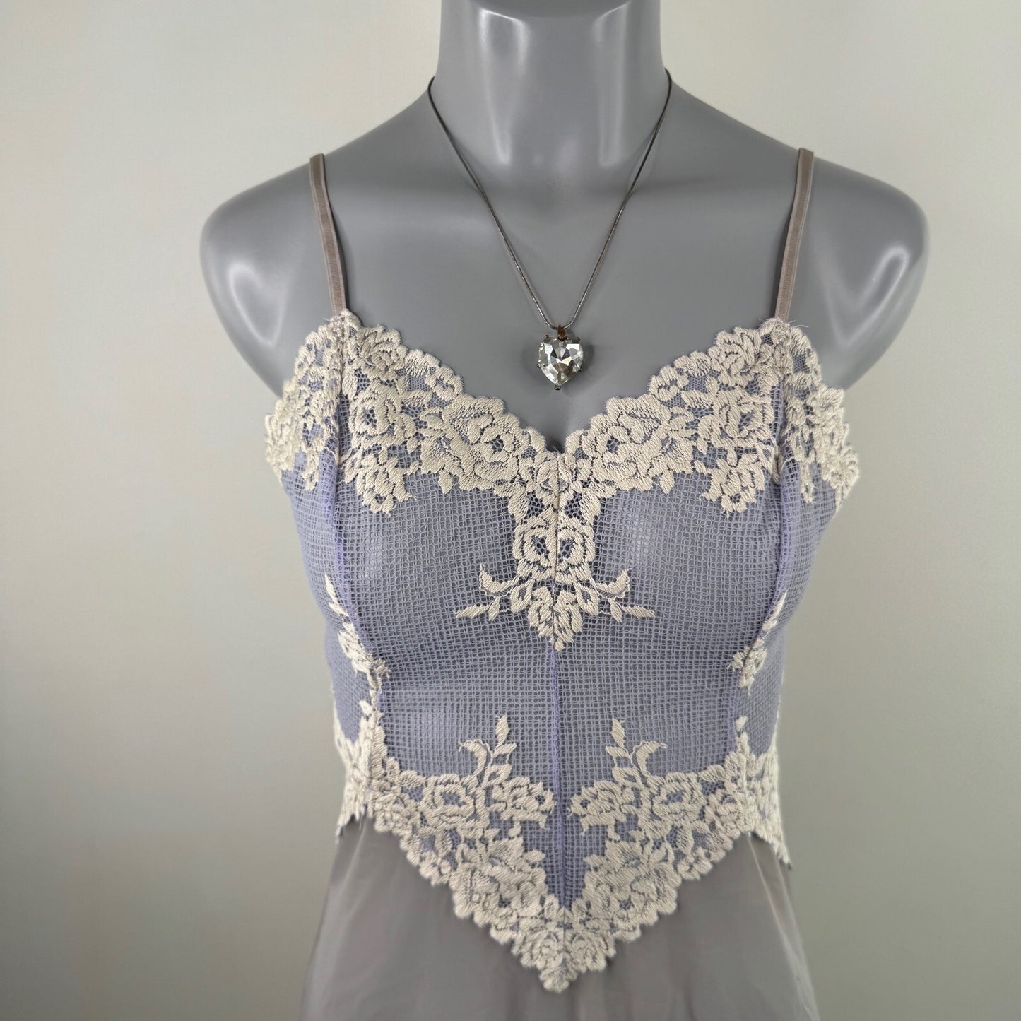 Y2K vintage Intimissimi dress mini mesh night lace sheer