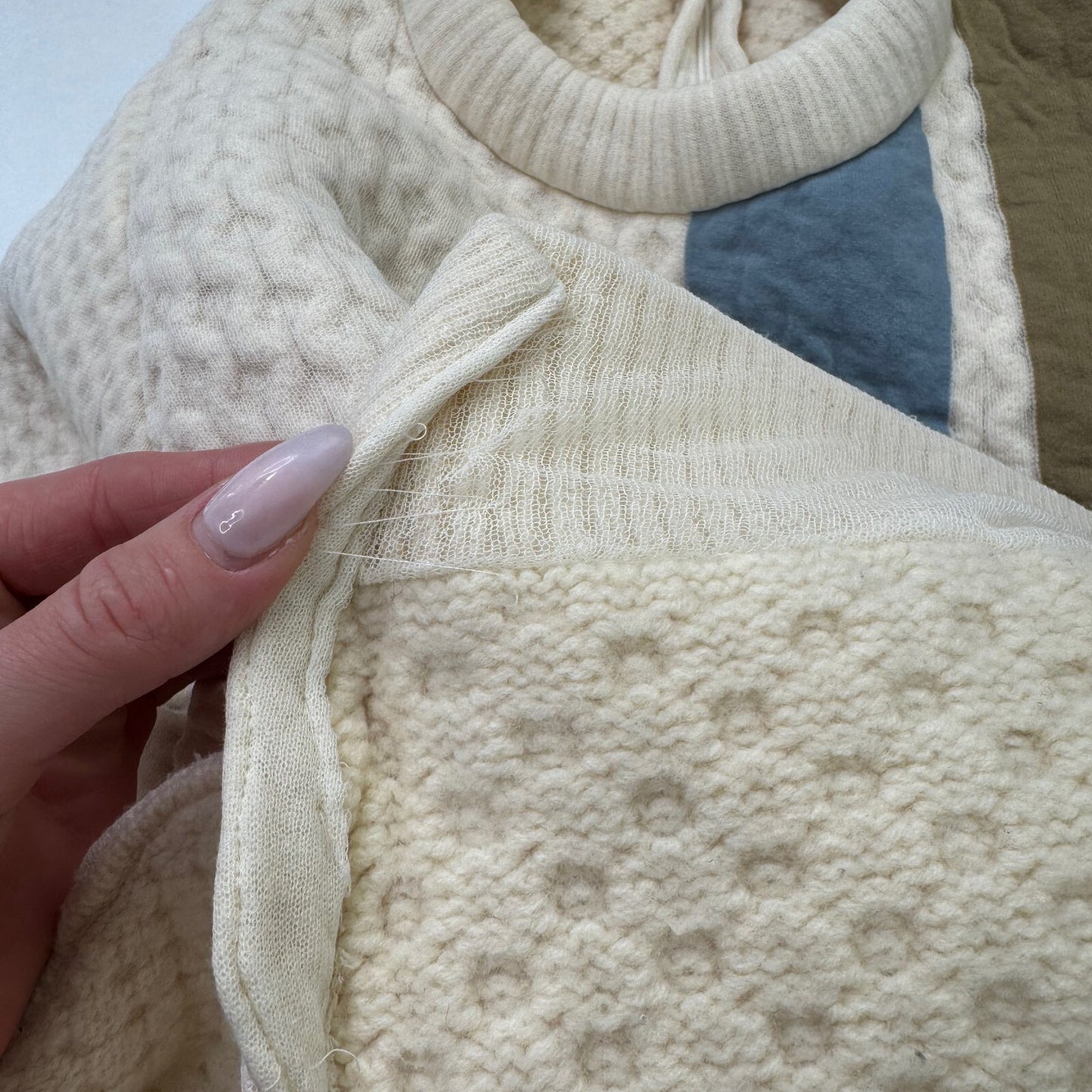 Céline Phoebe Philo 2013 Patchwork Cable Knit Jumper Archive