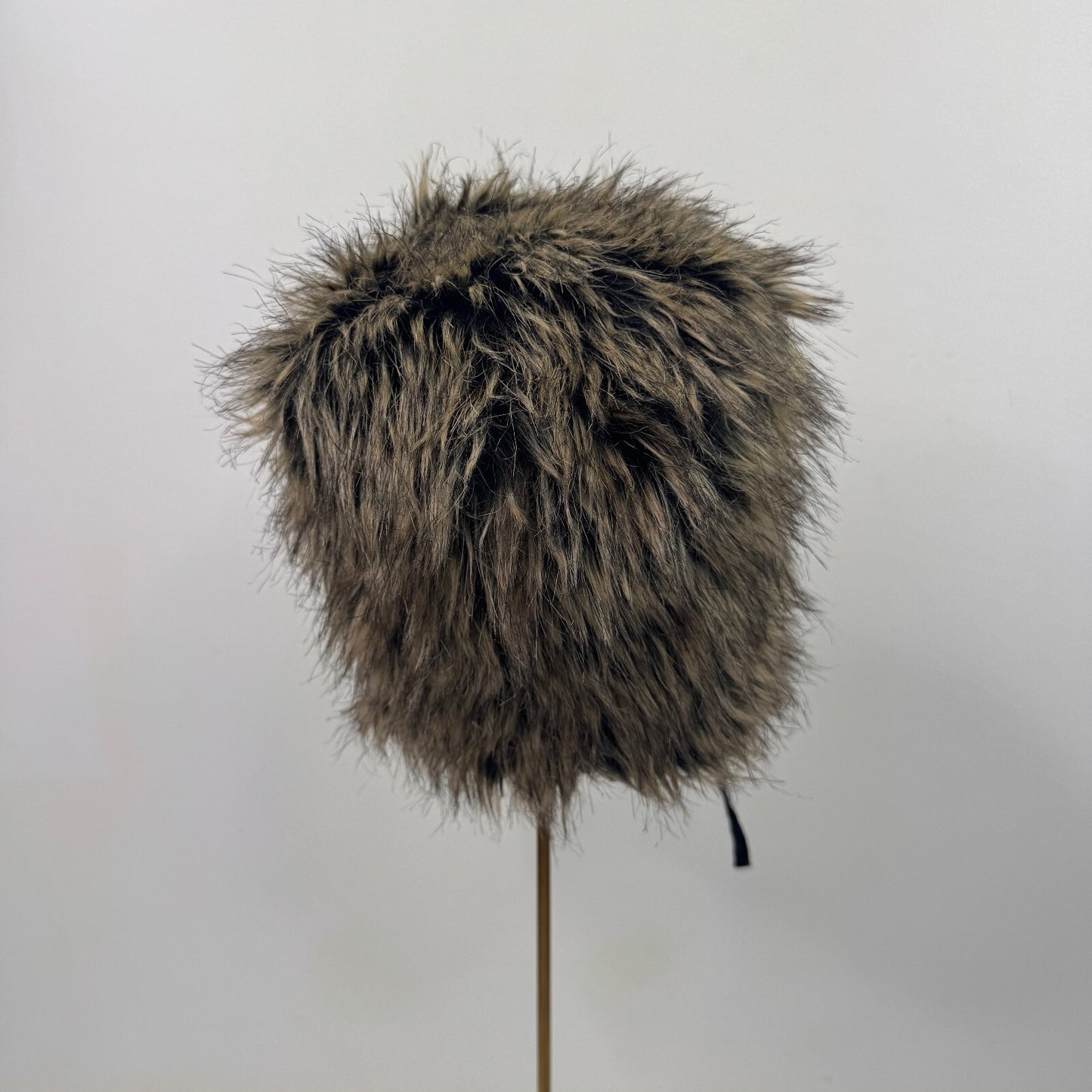 Y2K vintage faux fur trapper hat wool blend lined unisex