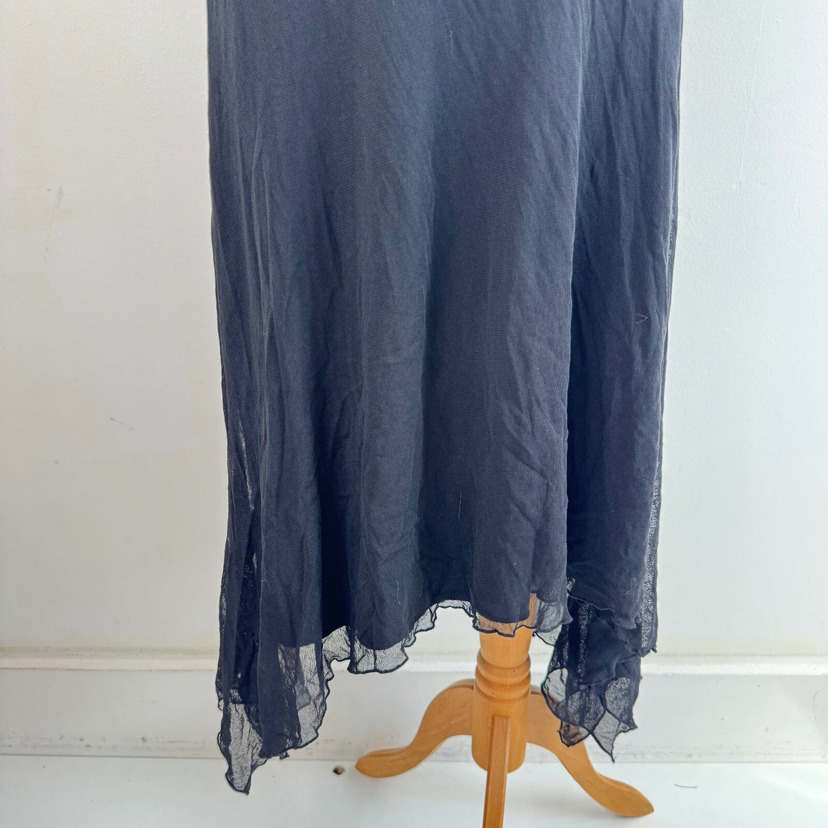 Y2K vintage Per Una mesh maxi dress fairy ruched asymmetrical floral
