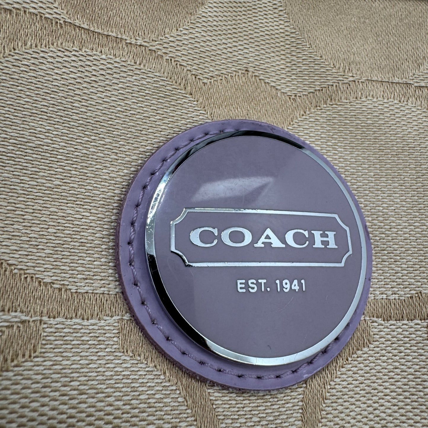Vintage 2011 Coach Legacy Signature Stripe Swingpack crossbody bag large F17435