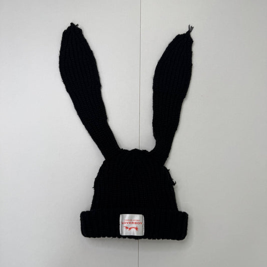 Charles Jeffrey Loverboy chunky rabbit beanie hat black