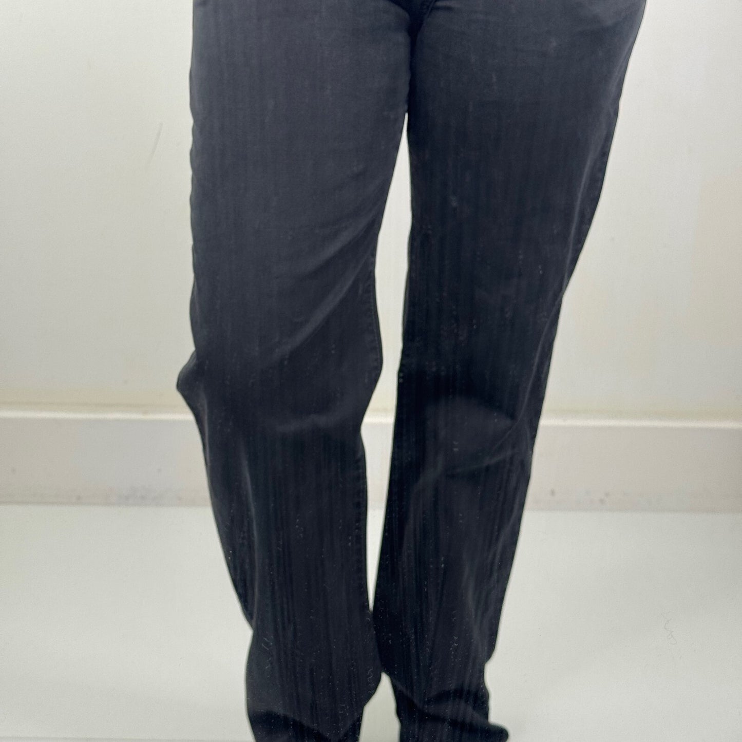 Y2K vintage Dolce & Gabbana straight leg jeans faded black denim wash