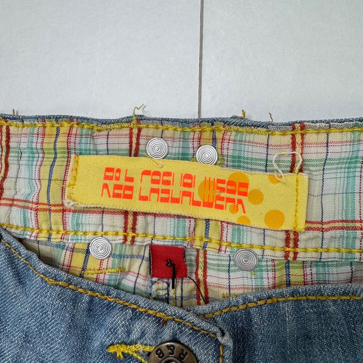 Y2K vintage low rise capri jeans denim cropped baggy crop light blue wash cargo