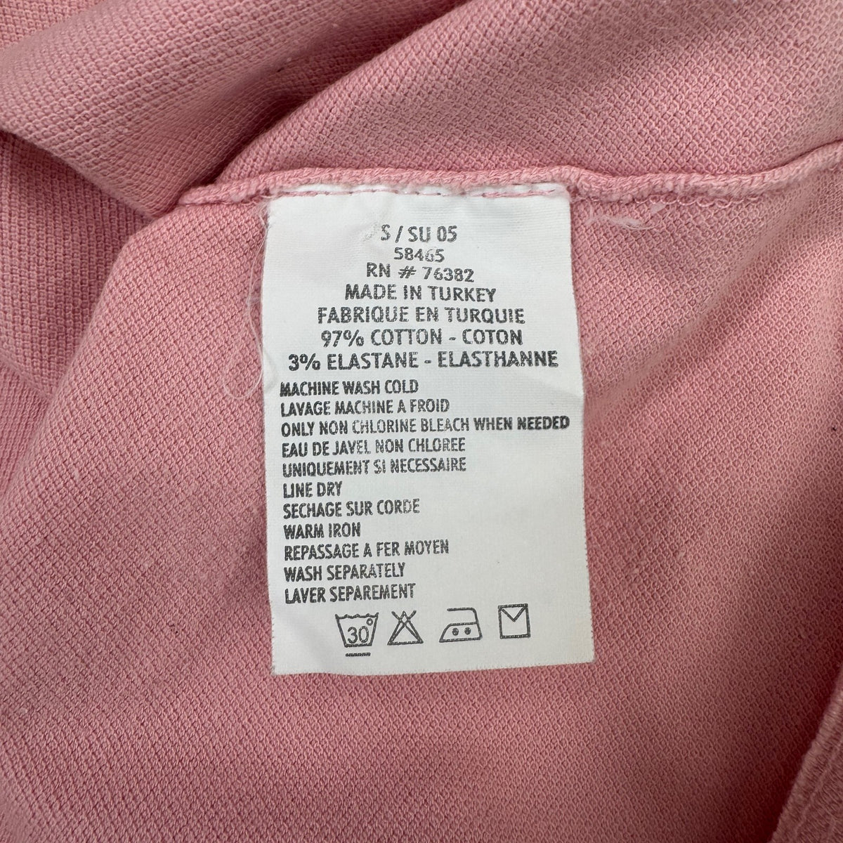 Y2K vintage Timberland polo top henley sleeveless tank collar pale pink