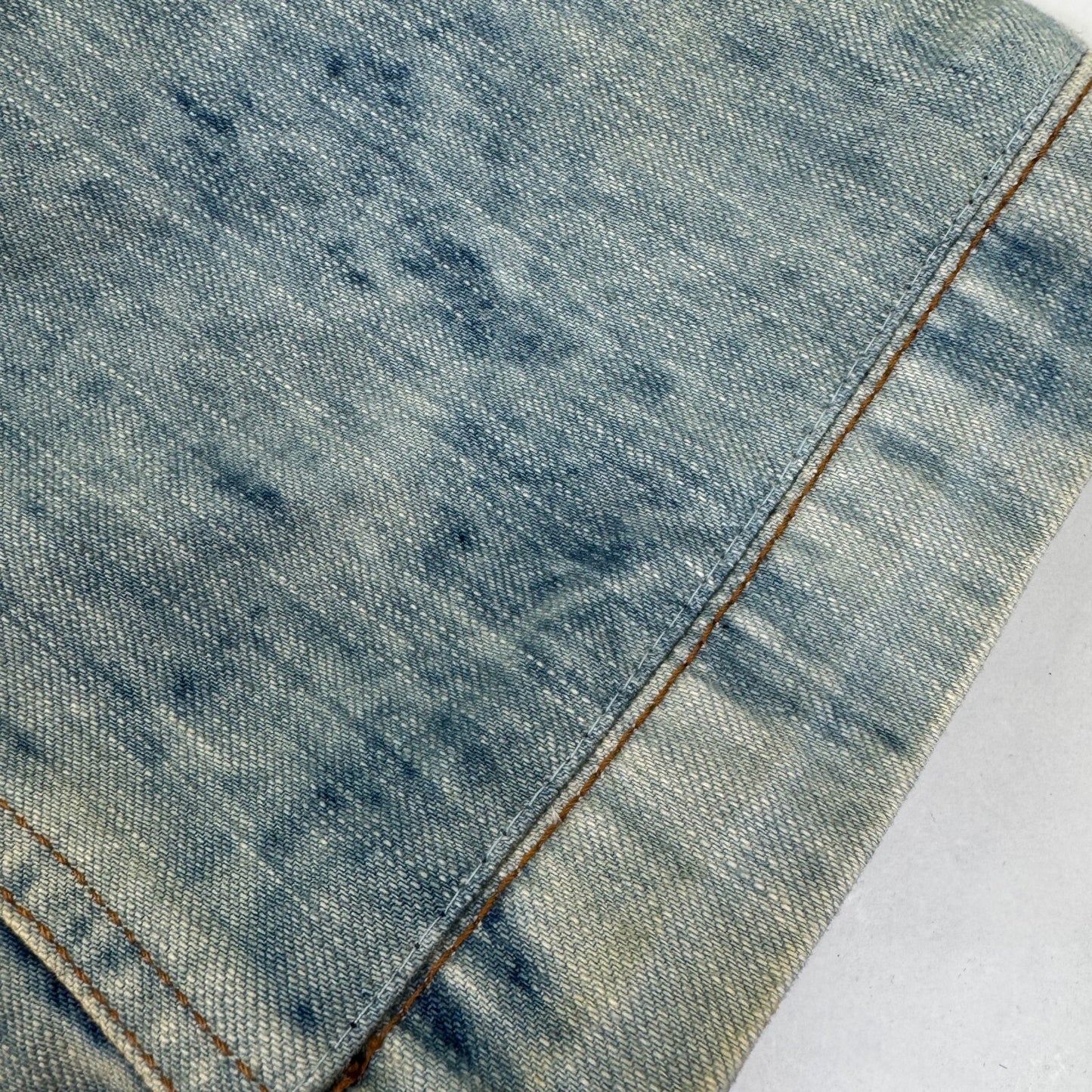 Y2K vintage Dolce & Gabbana bootcut denim jeans acid faded light blue wash