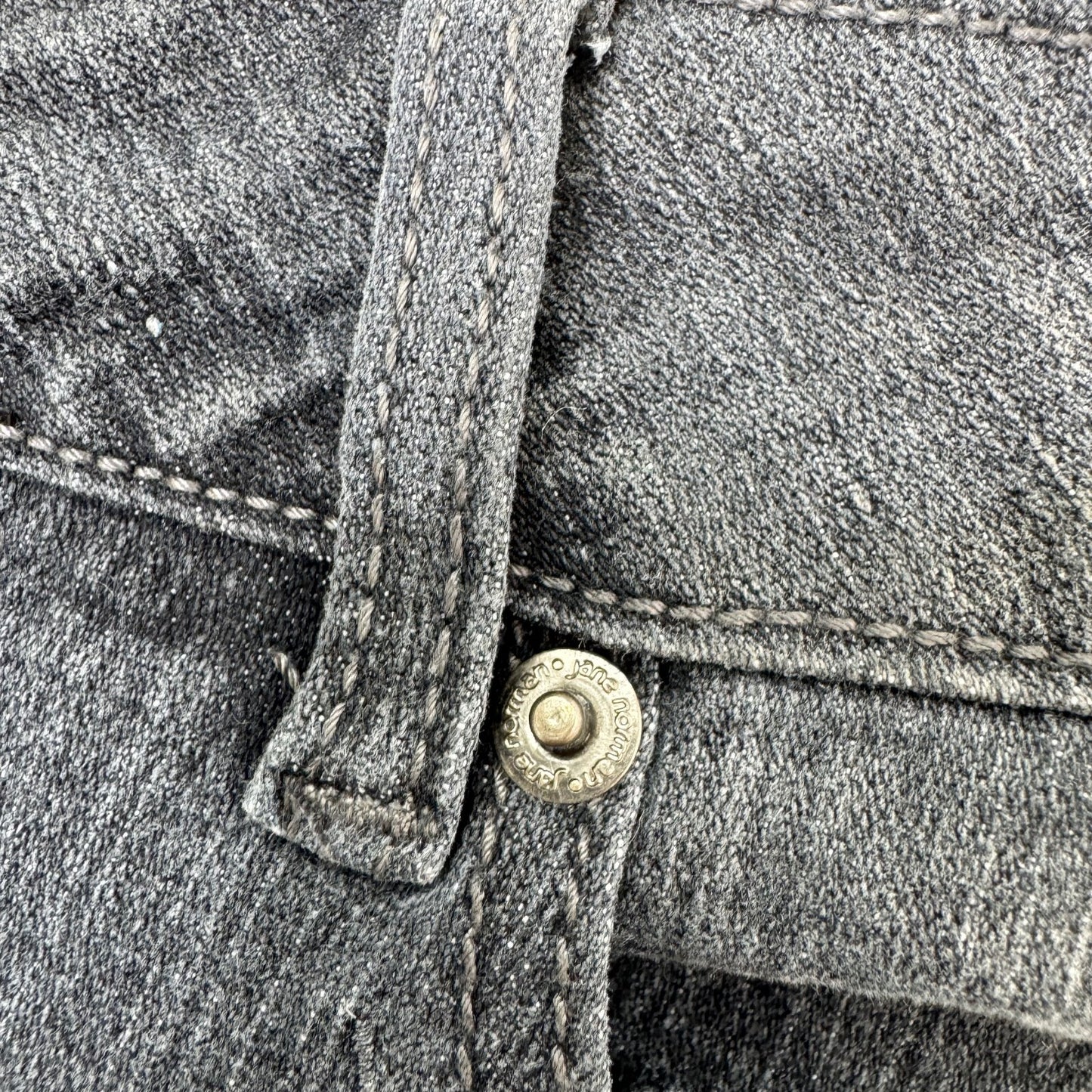 Vintage Jane Norman low rise denim jeans skinny stretchy rhinestone