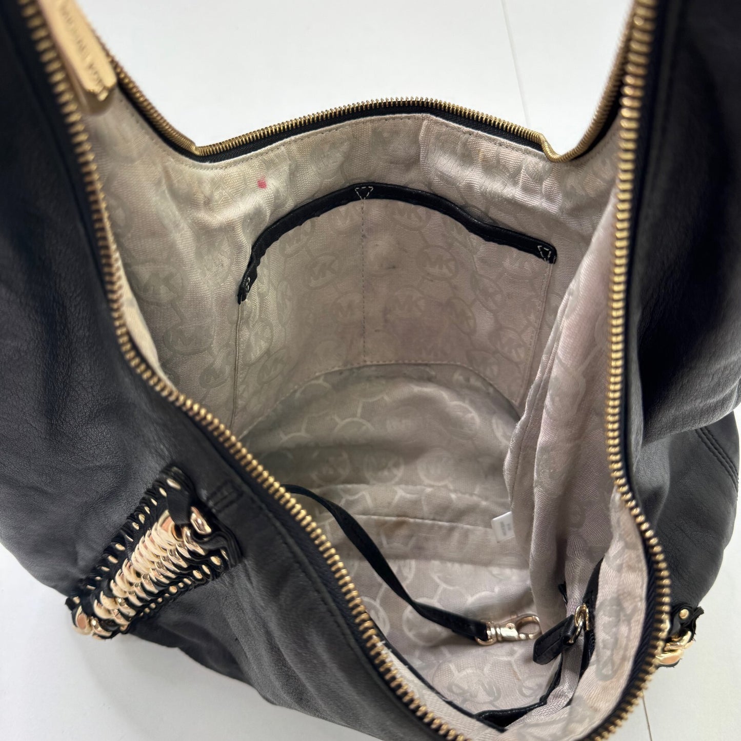 Vintage Michael Kors shoulder bag genuine leather chain boho slouchy medium