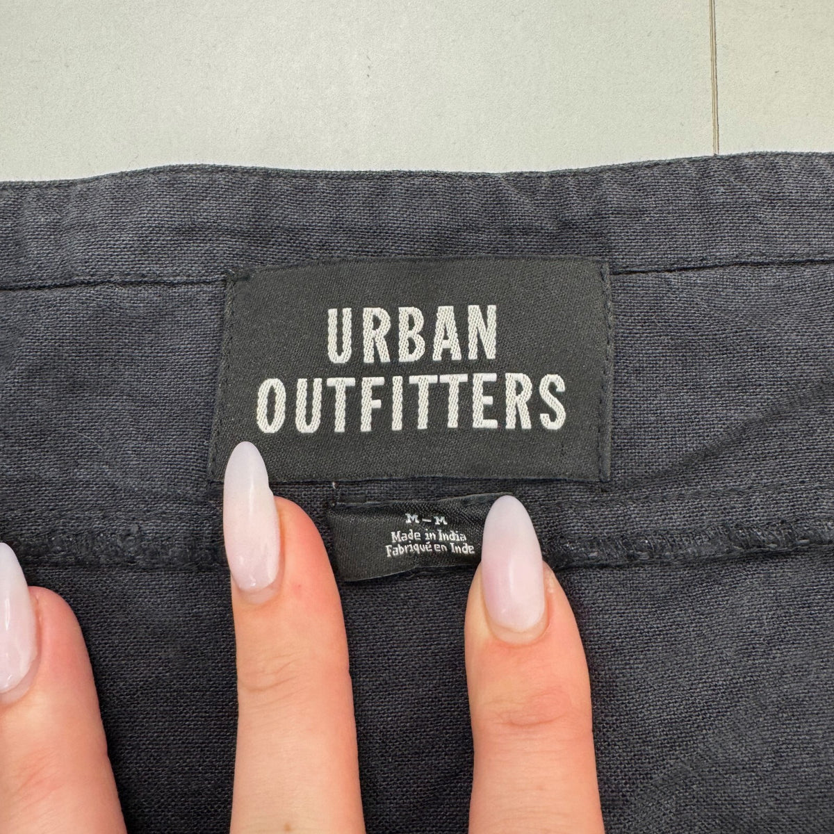 Urban Outfitters linen cotton blend mini skirt low rise rara ruffle