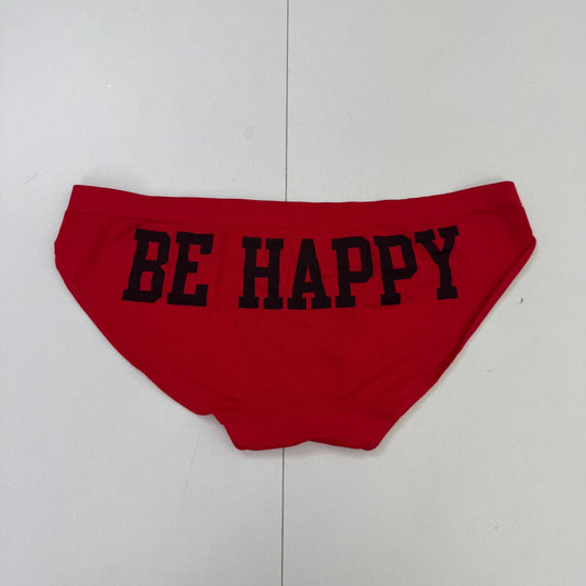 2010 vintage Victoria's Secret PINK extra low rise bikini briefs be happy slogan