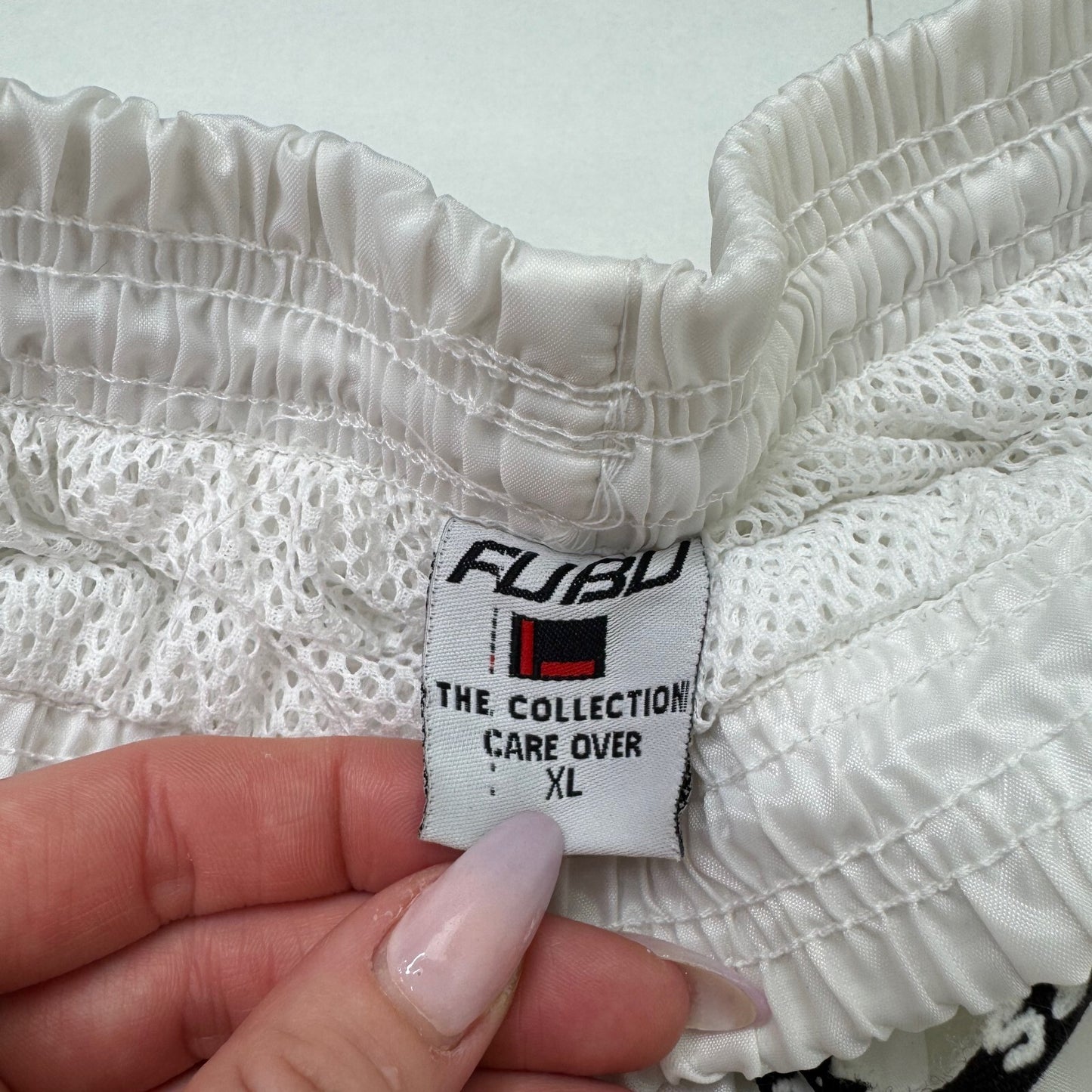 Y2K vintage FUBU joggers shell tracksuit bottoms drawstring