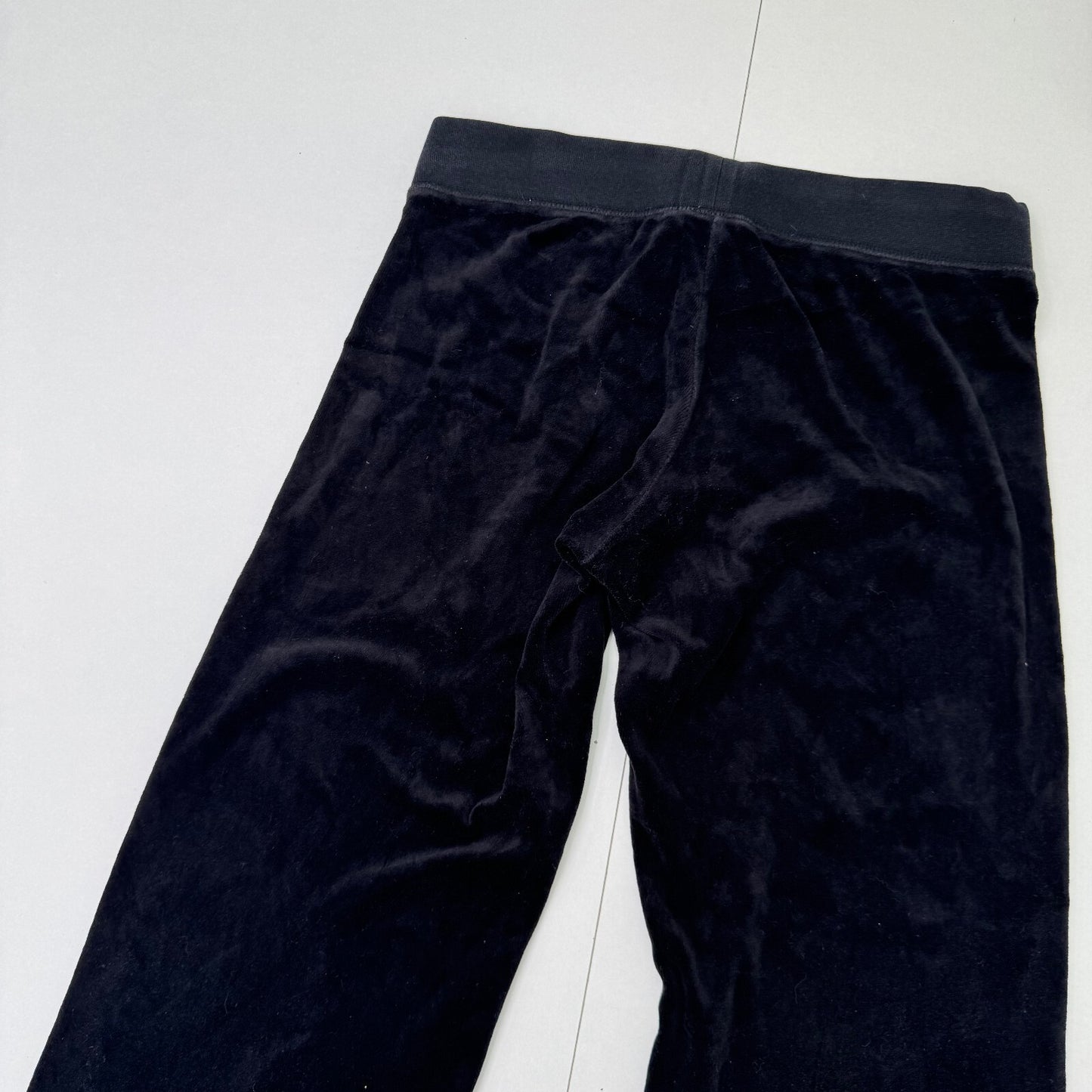 Y2K vintage Juicy Couture joggers tracksuit bottoms low rise flare rhinestone