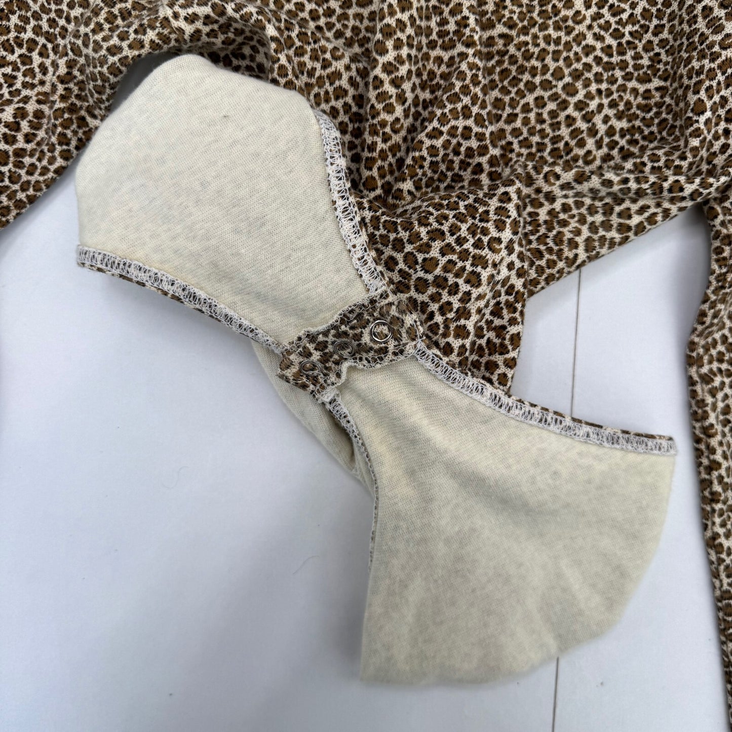Y2K vintage leopard print bodysuit matching leggings long sleeve stretchy
