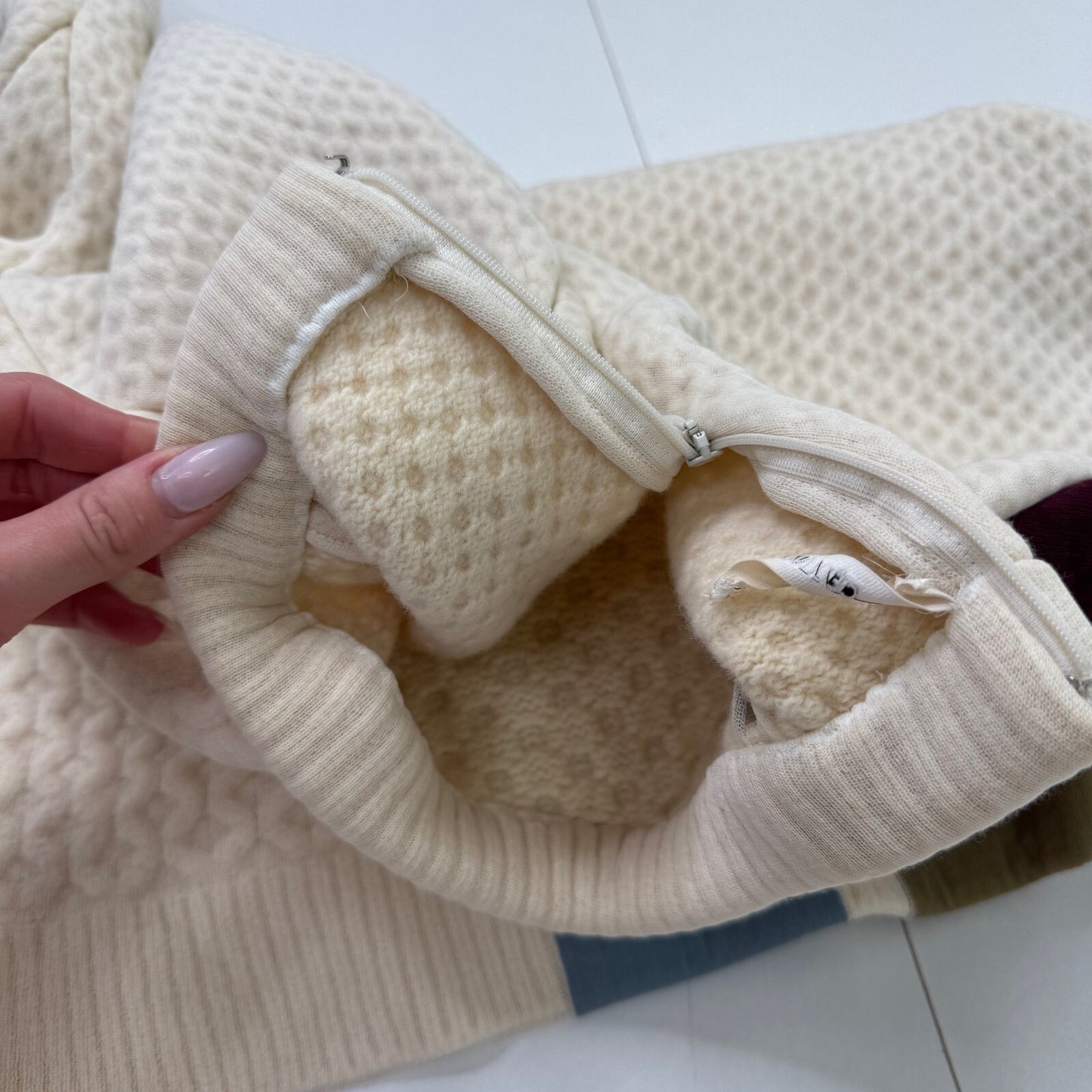 Céline Phoebe Philo 2013 Patchwork Cable Knit Jumper Archive