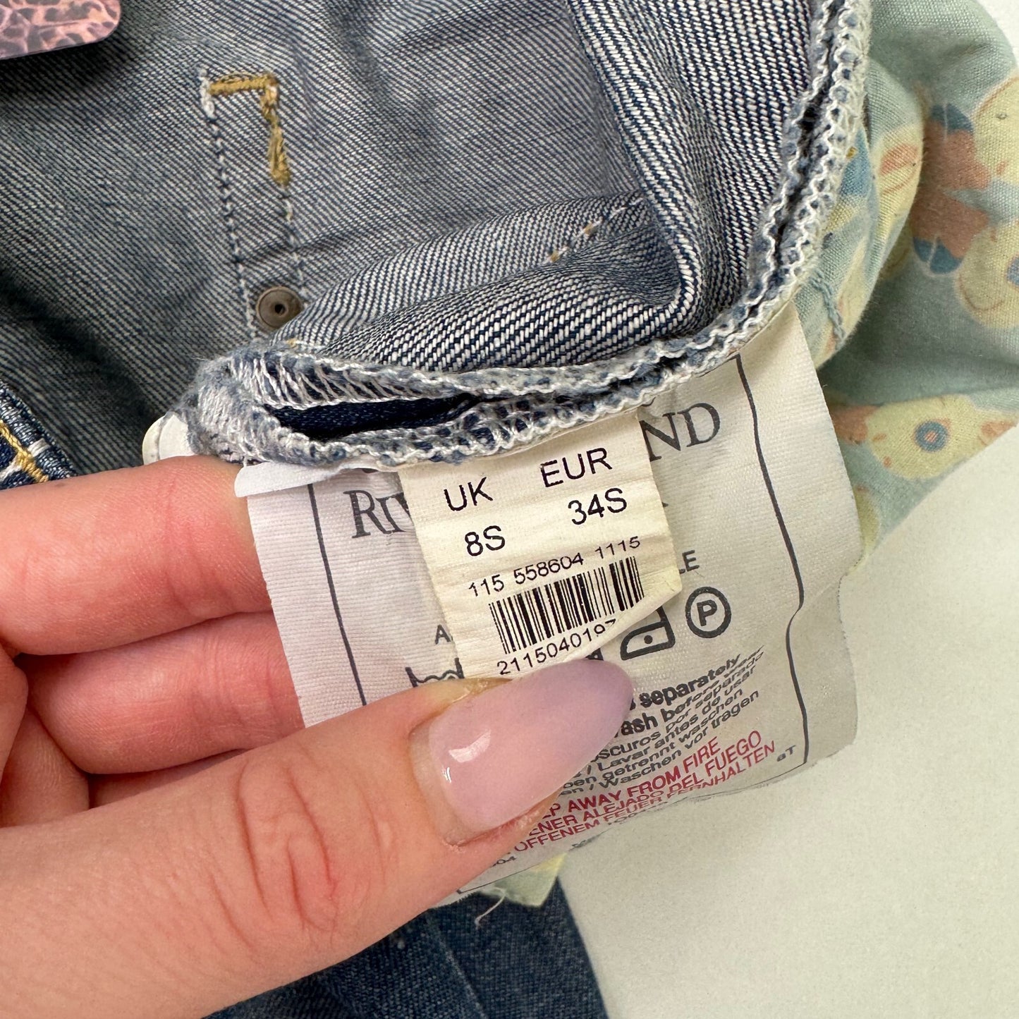 Y2K vintage low rise bootcut jeans faded denim distressed baggy mid blue