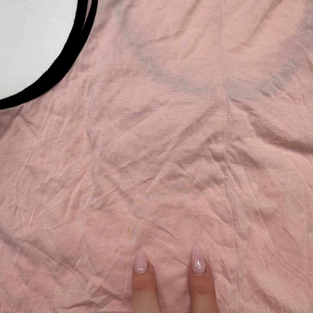 Y2K vintage tank top bow coquette baggy baby pink black