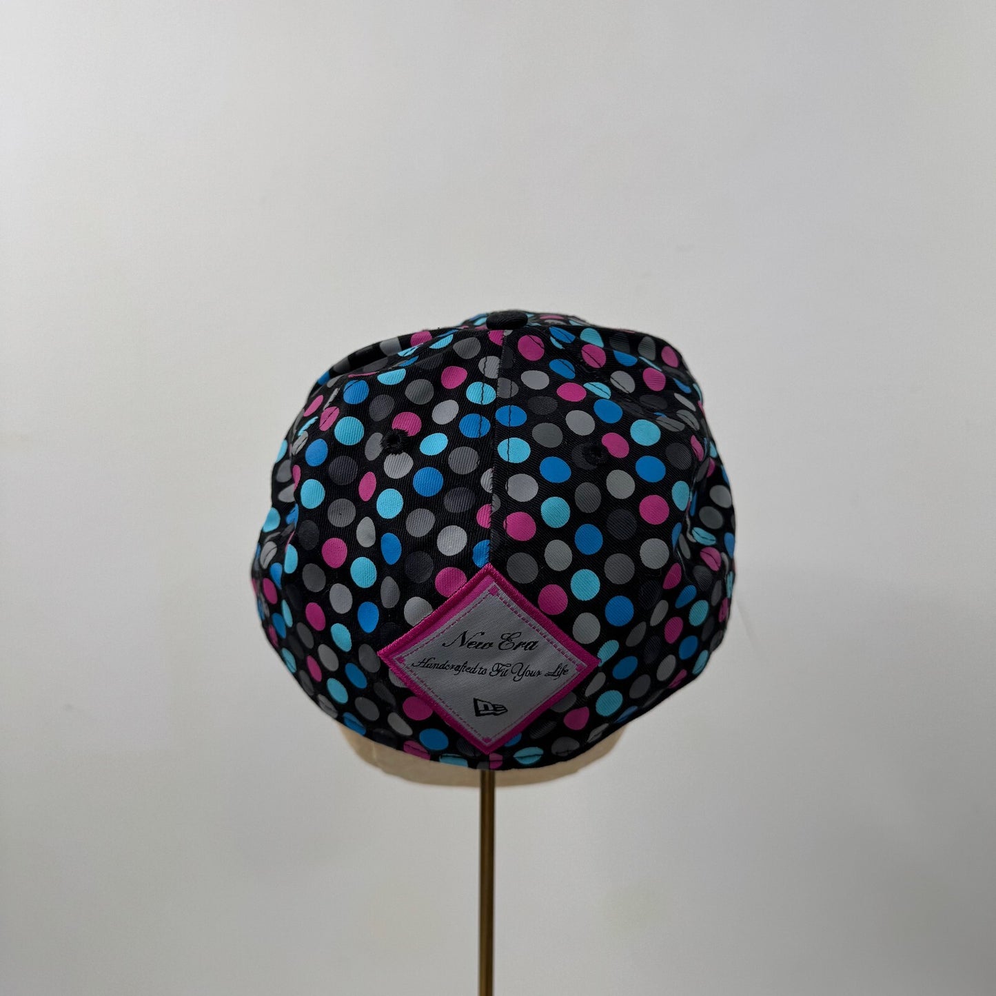 Y2K vintage New Era 59FIFTY “Sample” Fitted Rare Polka Dot Cap Hat Size 7 1/4