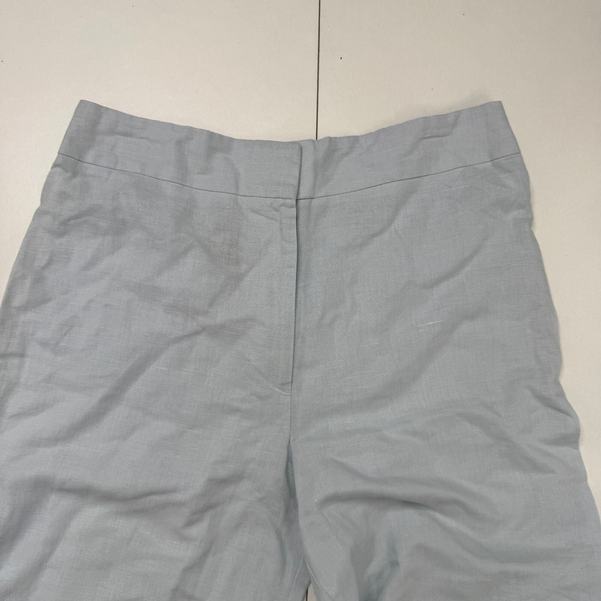 Y2K vintage tailored bootcut trousers dress pants formal office baby blue linen