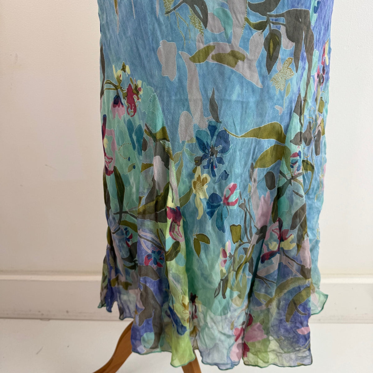 Y2K vintage Per Una maxi dress fairy floral beaded a line beaded rhinestone gems