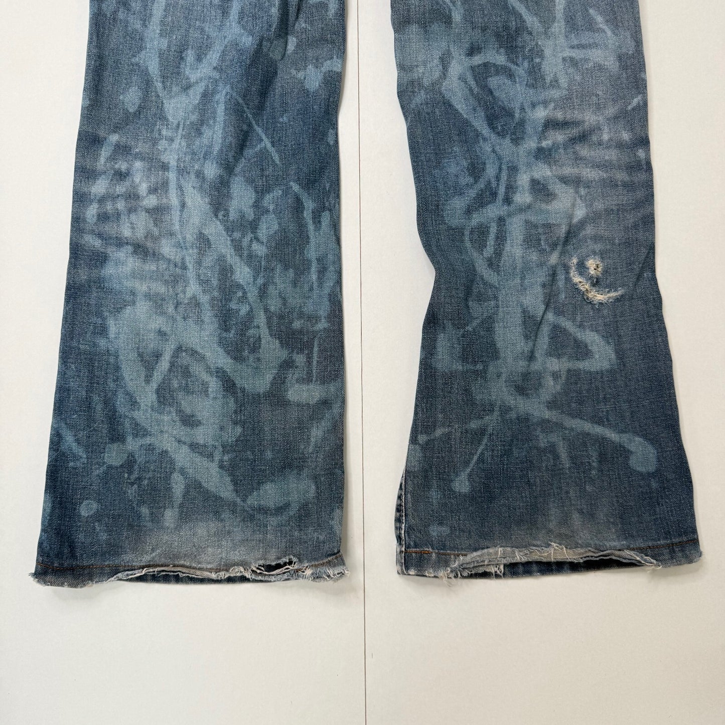 Y2K vintage Miss Sixty bootcut denim jeans low rise distressed baggy fit