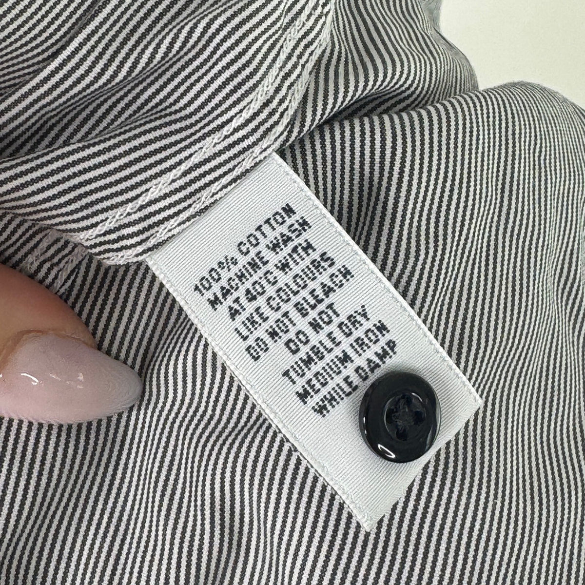 Y2K vintage blouse pinstripe long sleeve shirt office work formal button up