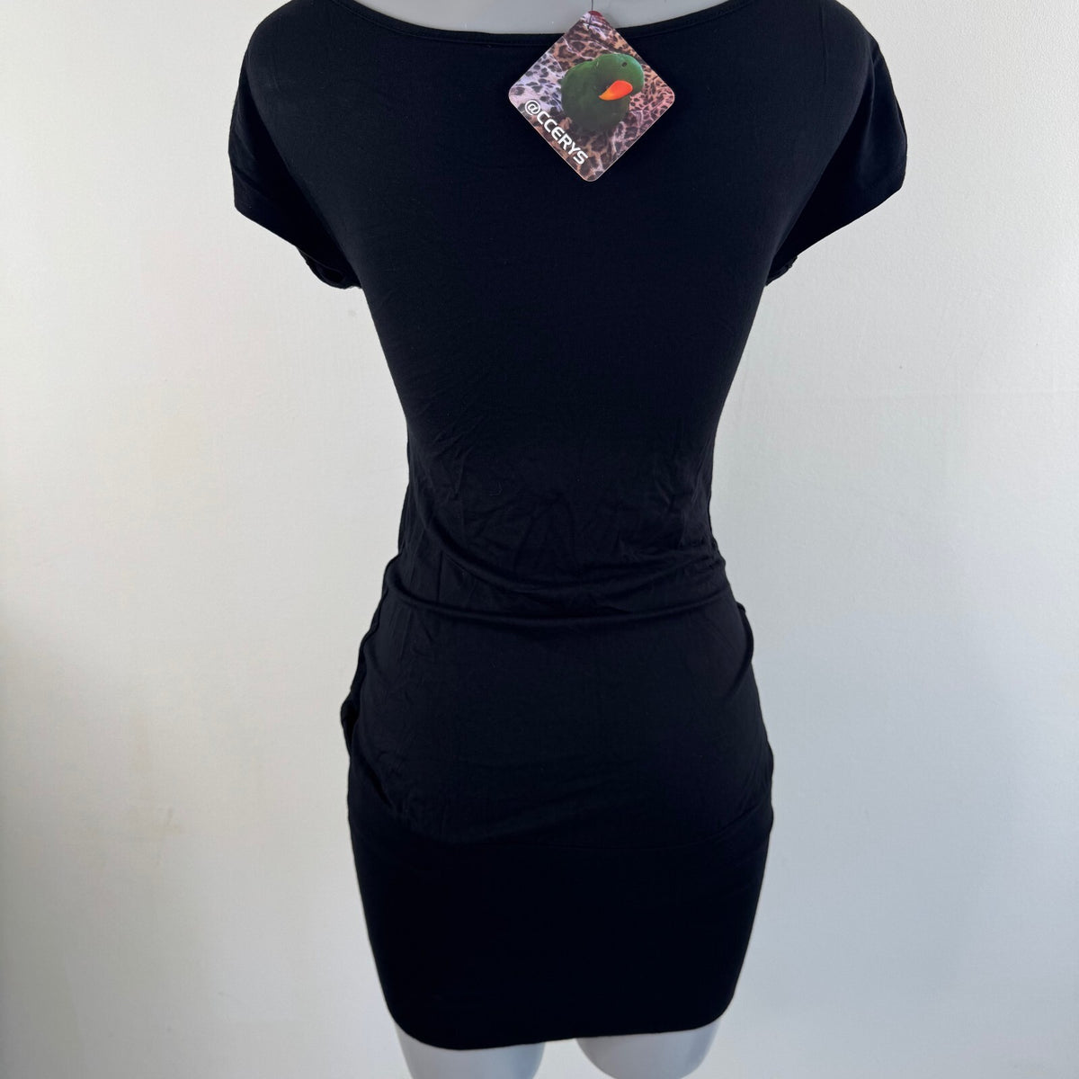 Y2K vintage Jane Norman mini dress sequin peplum ruched slouchy fitted