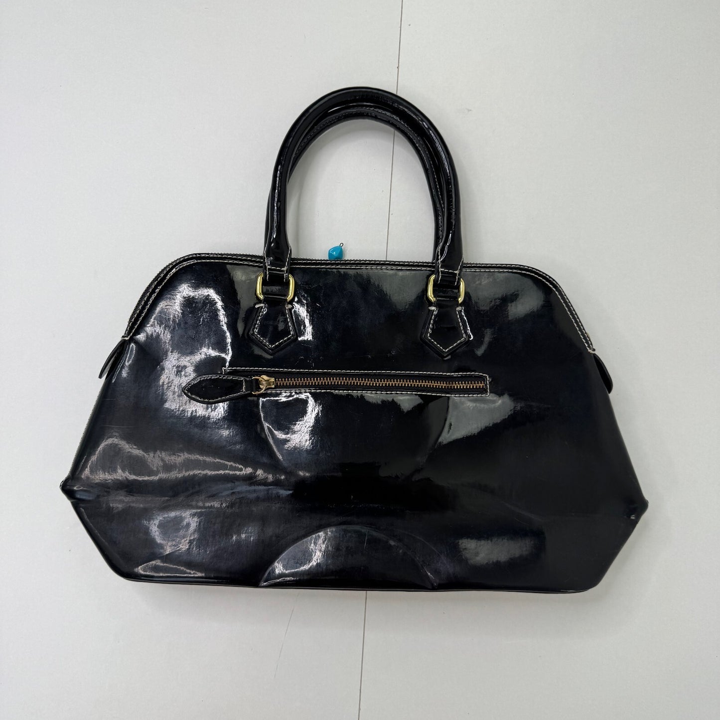 Y2K vintage Paul's Boutique handbag medium with charm patent faux leather