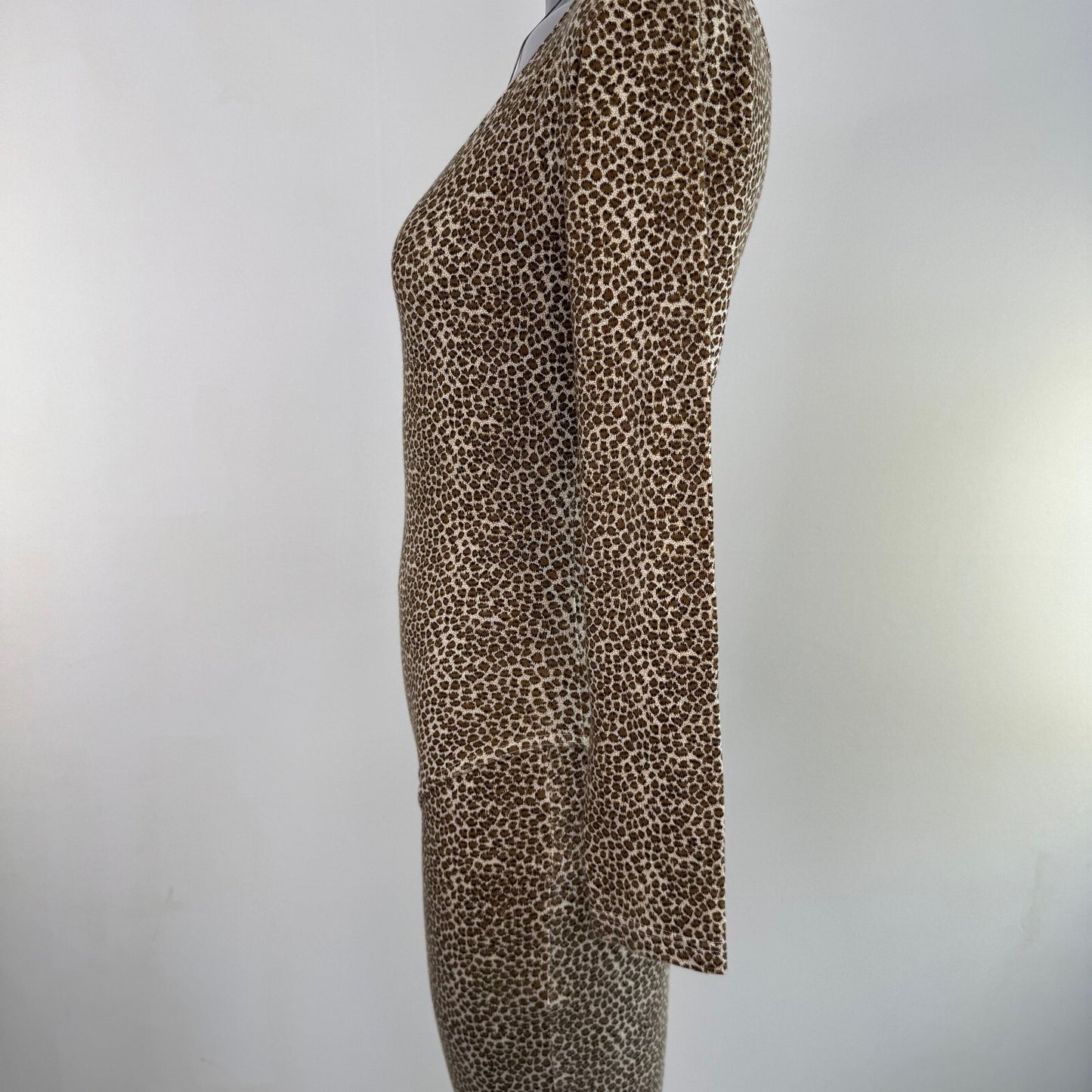 Y2K vintage leopard print bodysuit matching leggings long sleeve stretchy
