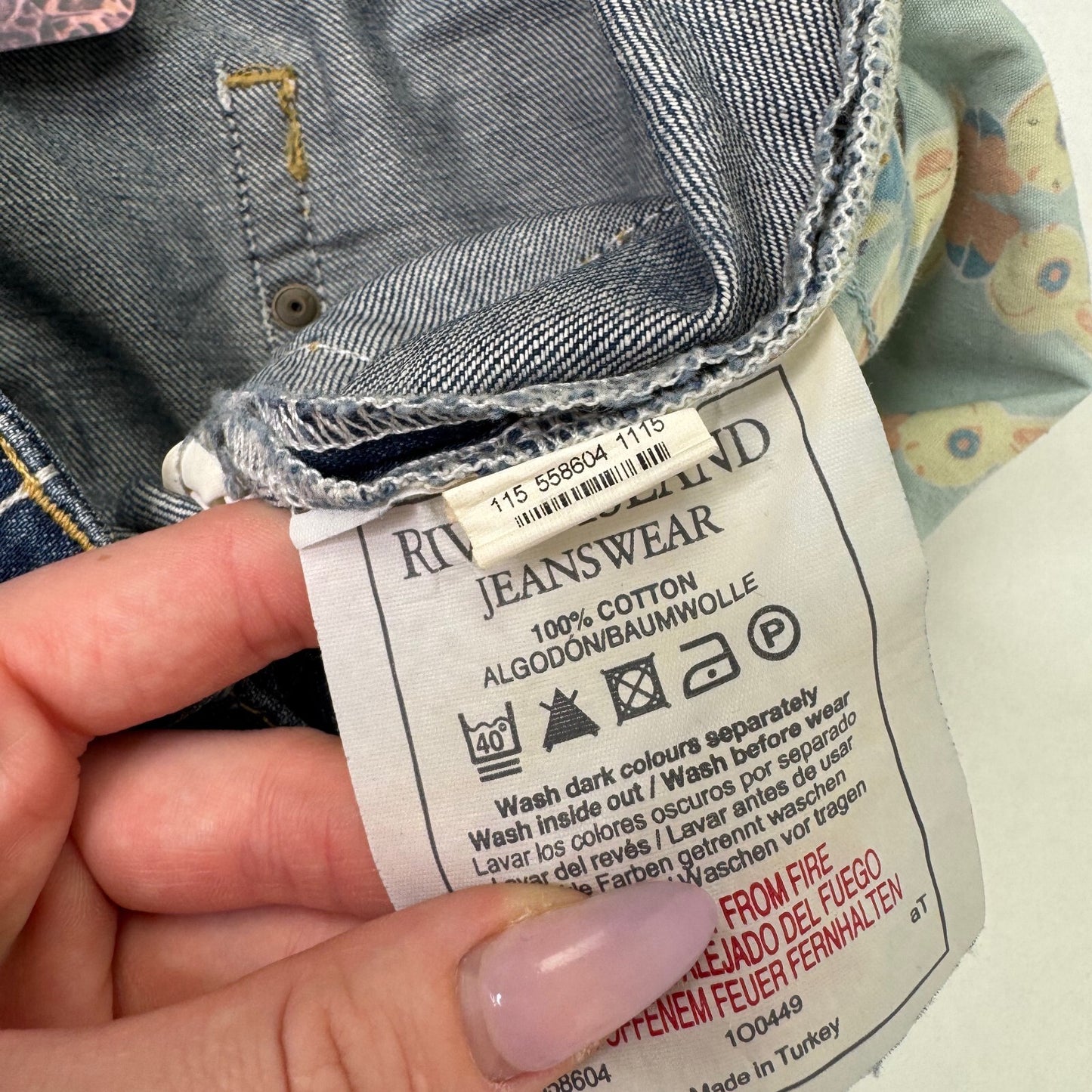Y2K vintage low rise bootcut jeans faded denim distressed baggy mid blue