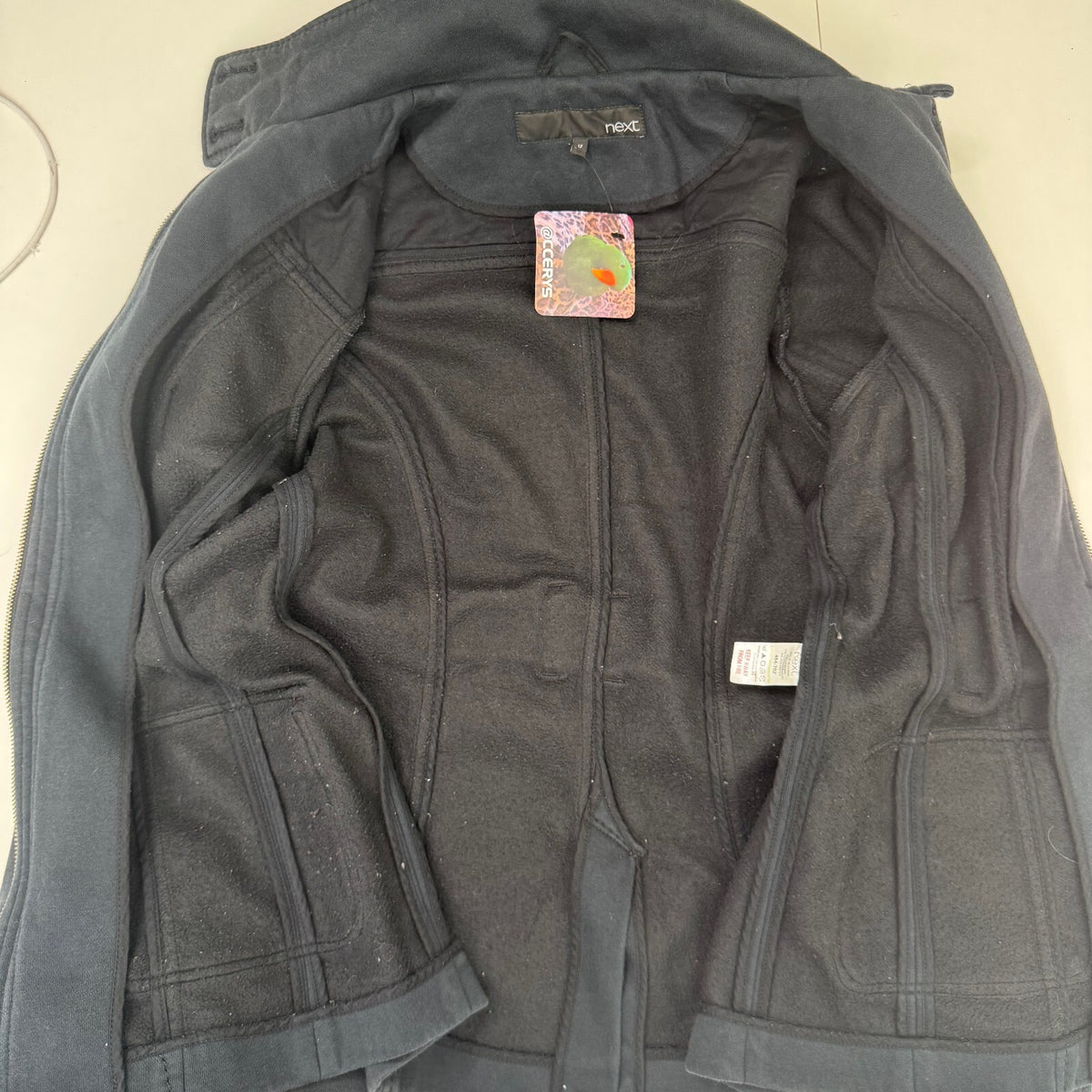 Y2K vintage high neck jacket full zip up belted button stretchy quilted trench