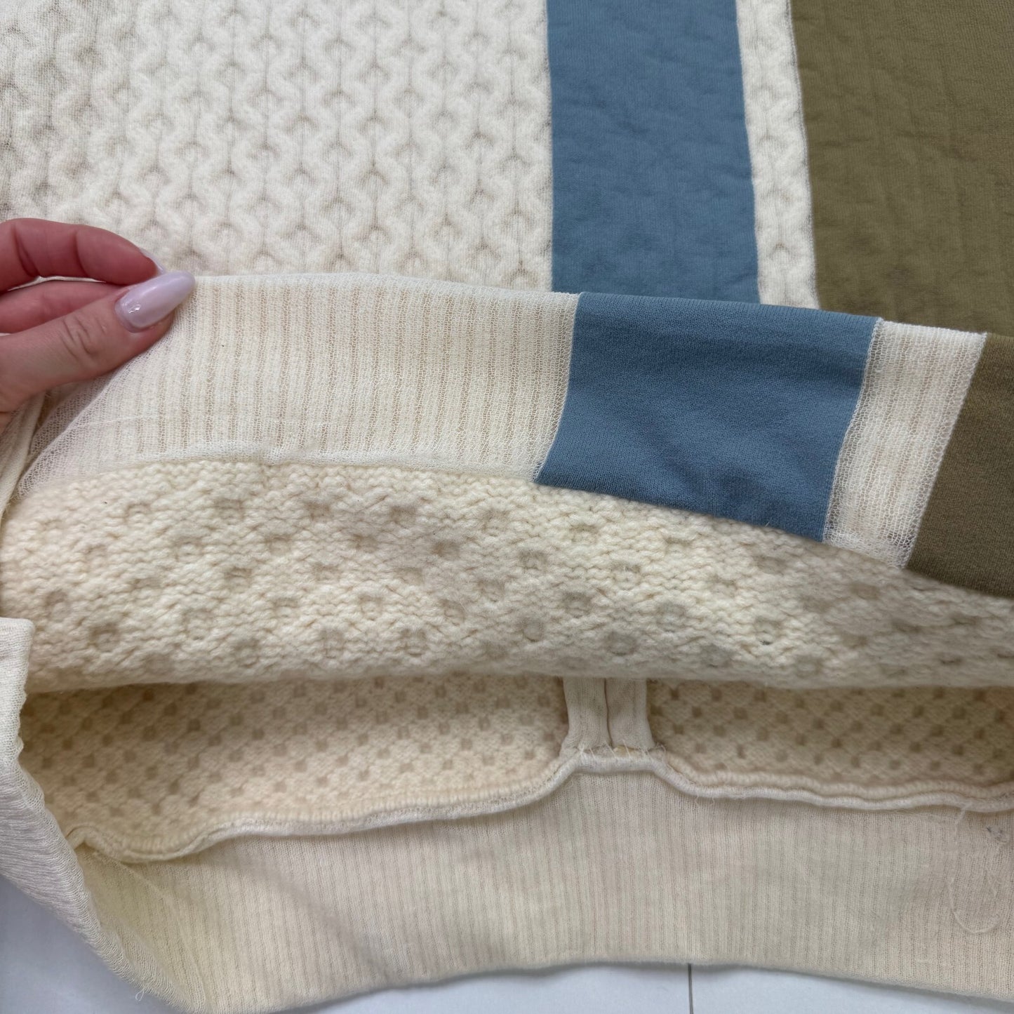 Céline Phoebe Philo 2013 Patchwork Cable Knit Jumper Archive