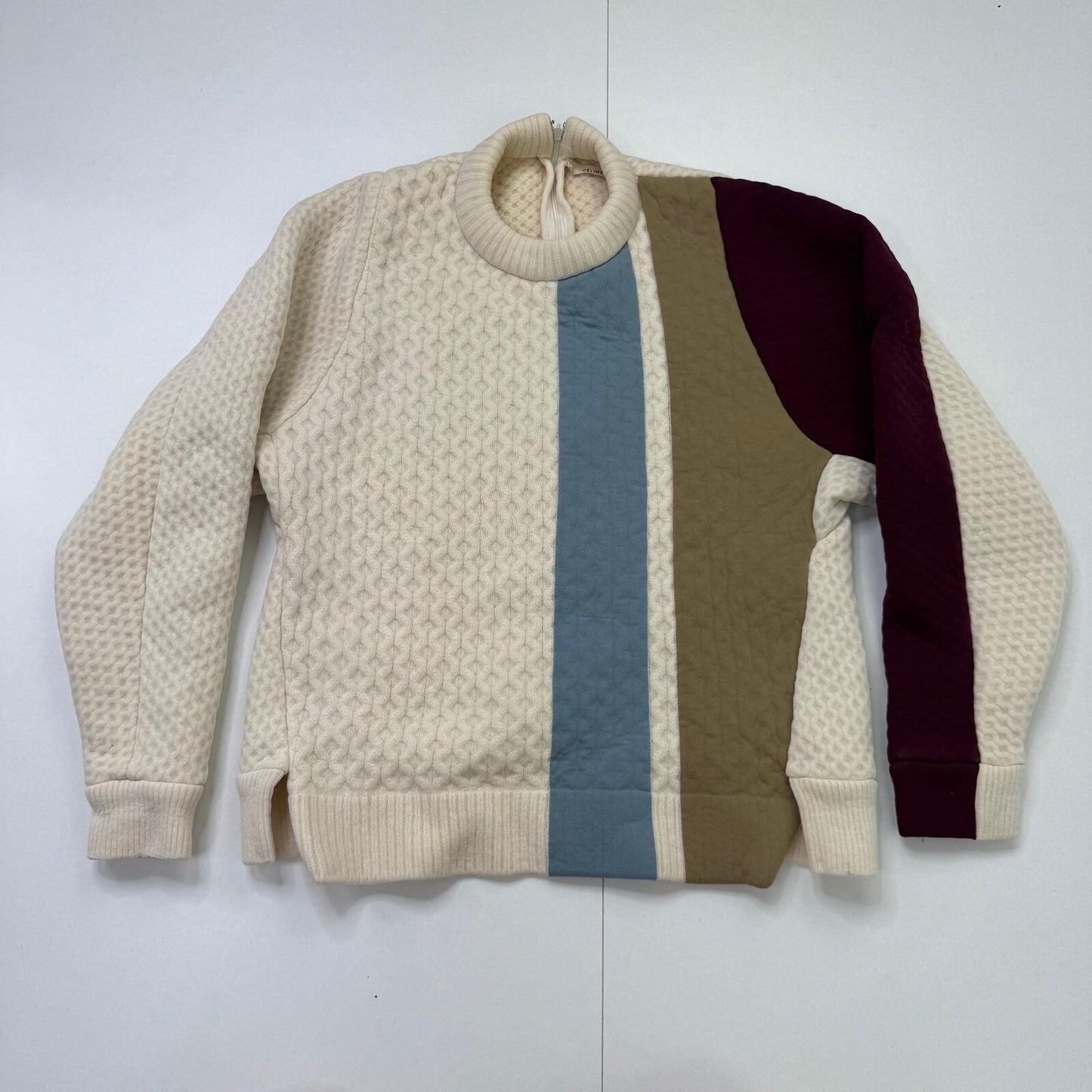 Céline Phoebe Philo 2013 Patchwork Cable Knit Jumper Archive