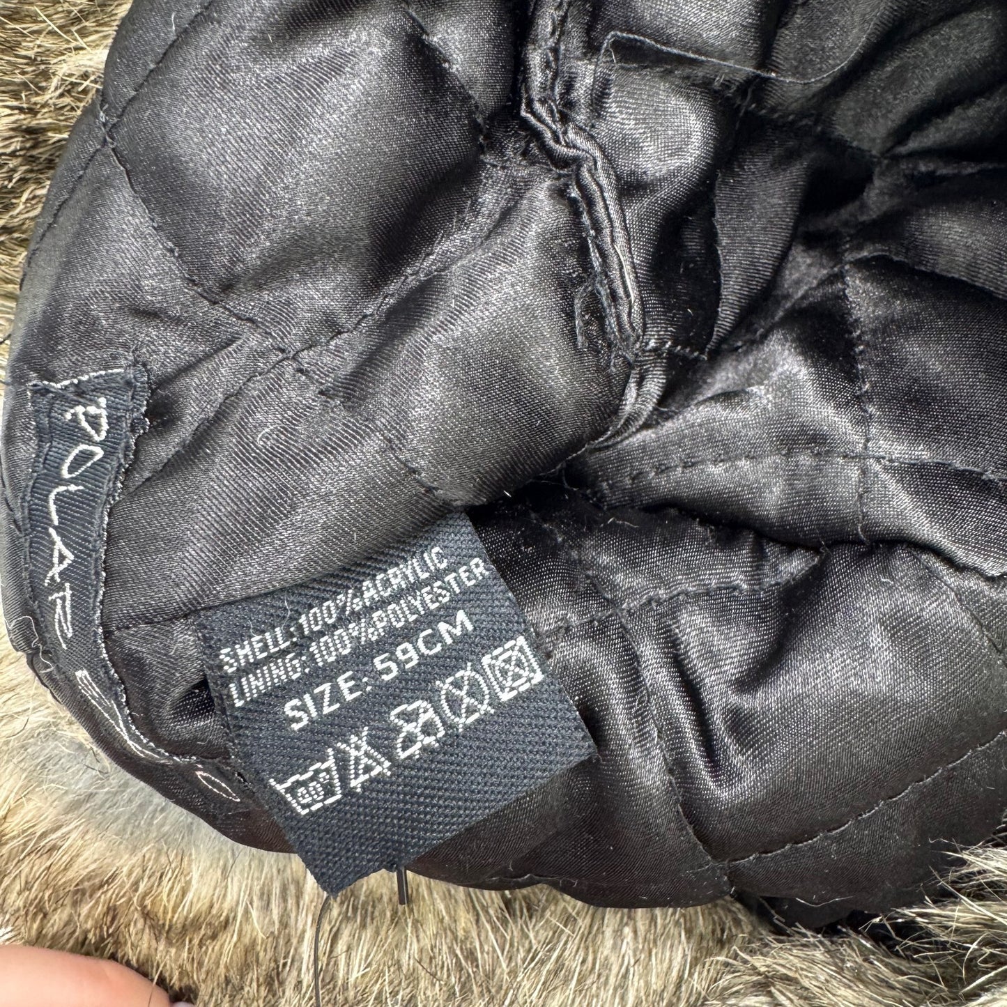 Y2K vintage trapper faux fur hat dark brown unisex
