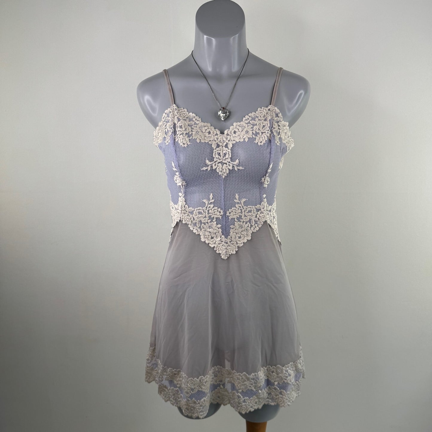 Y2K vintage Intimissimi dress mini mesh night lace sheer