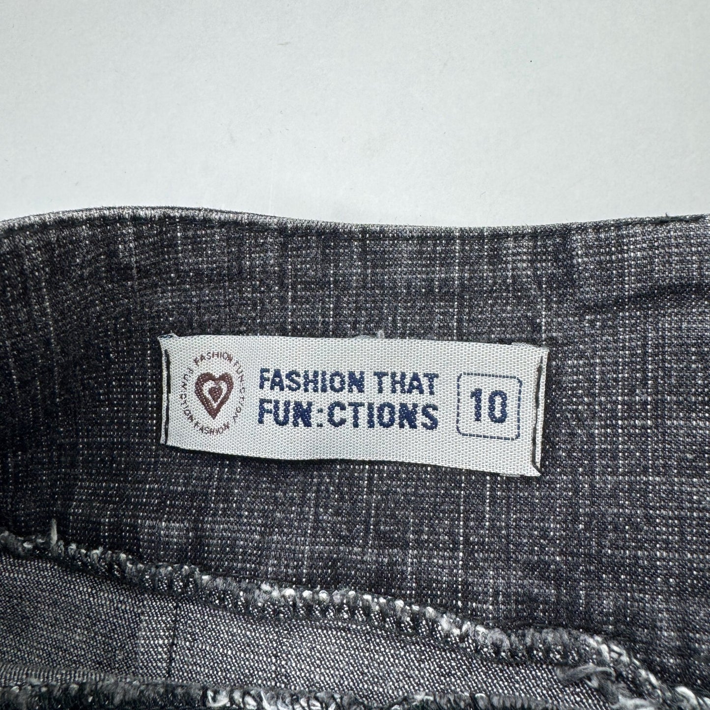 Y2K vintage denim mini skirt buckle stretchy alt archive dark grey eyelet