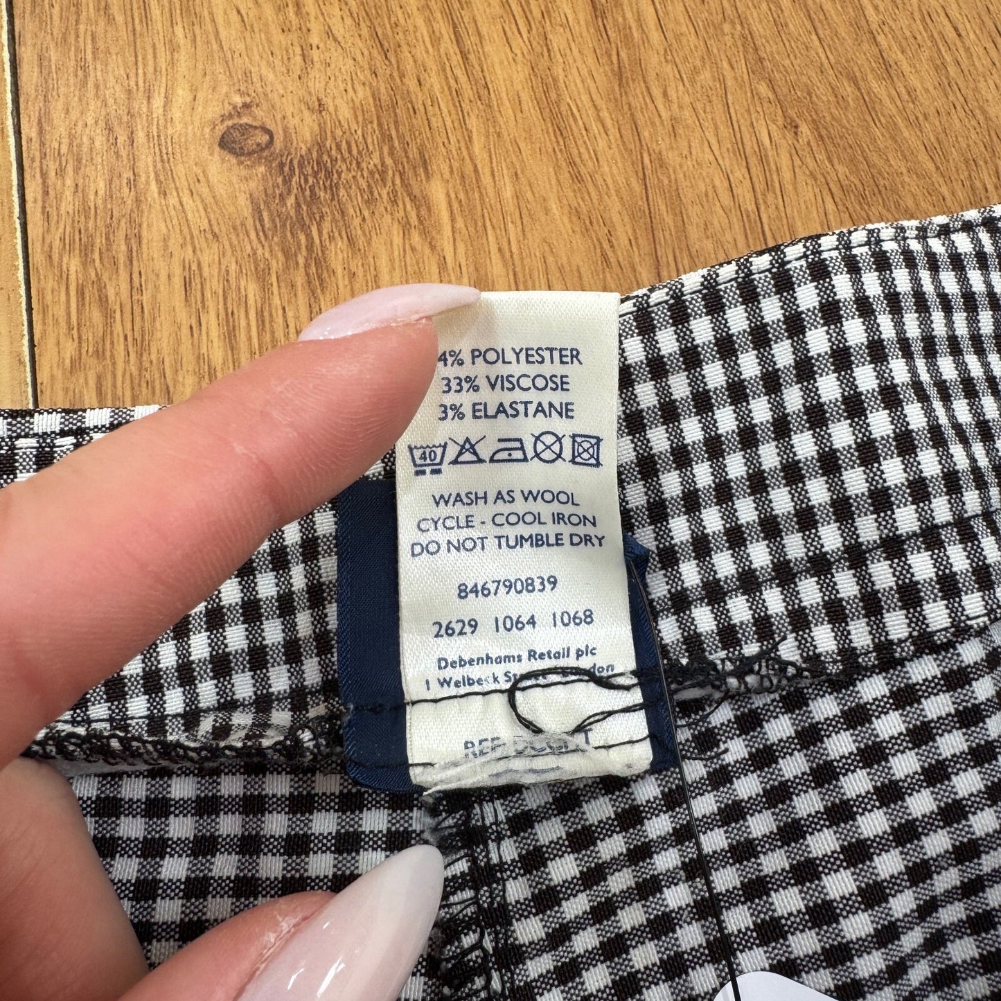 90s vintage mini shorts gingham check mid rise hot pants stretchy black white