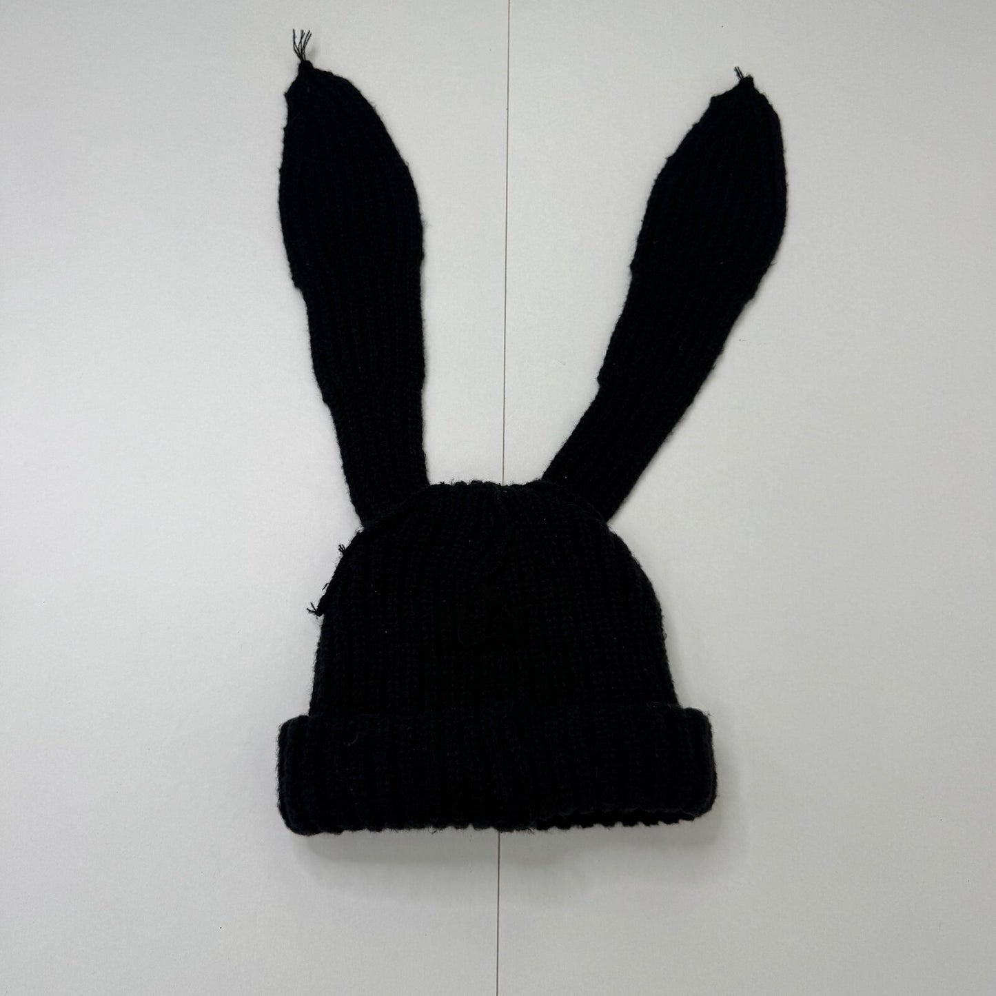 Charles Jeffrey Loverboy chunky rabbit beanie hat black