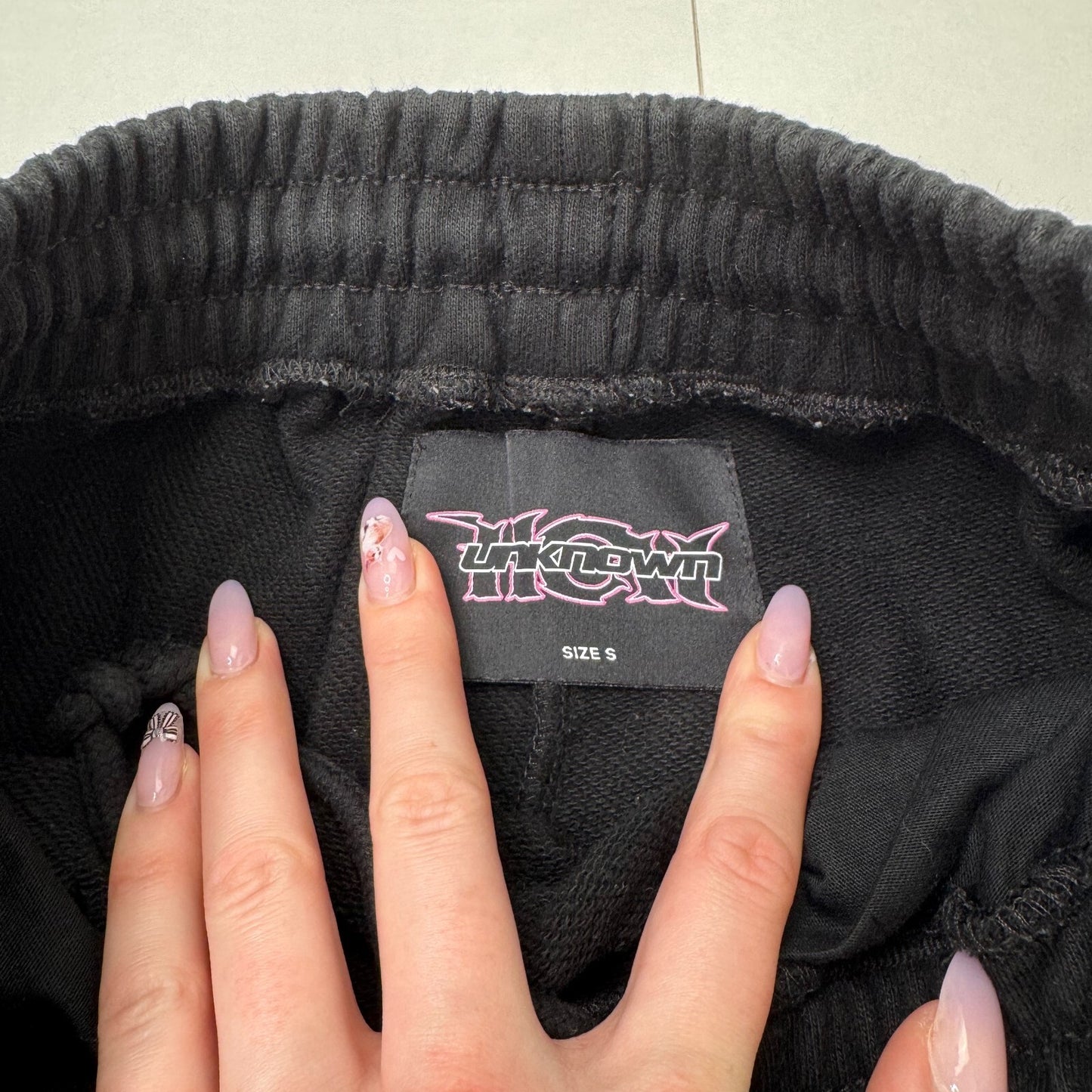 Heaven Can Wait x Unknown London rhinestone joggers